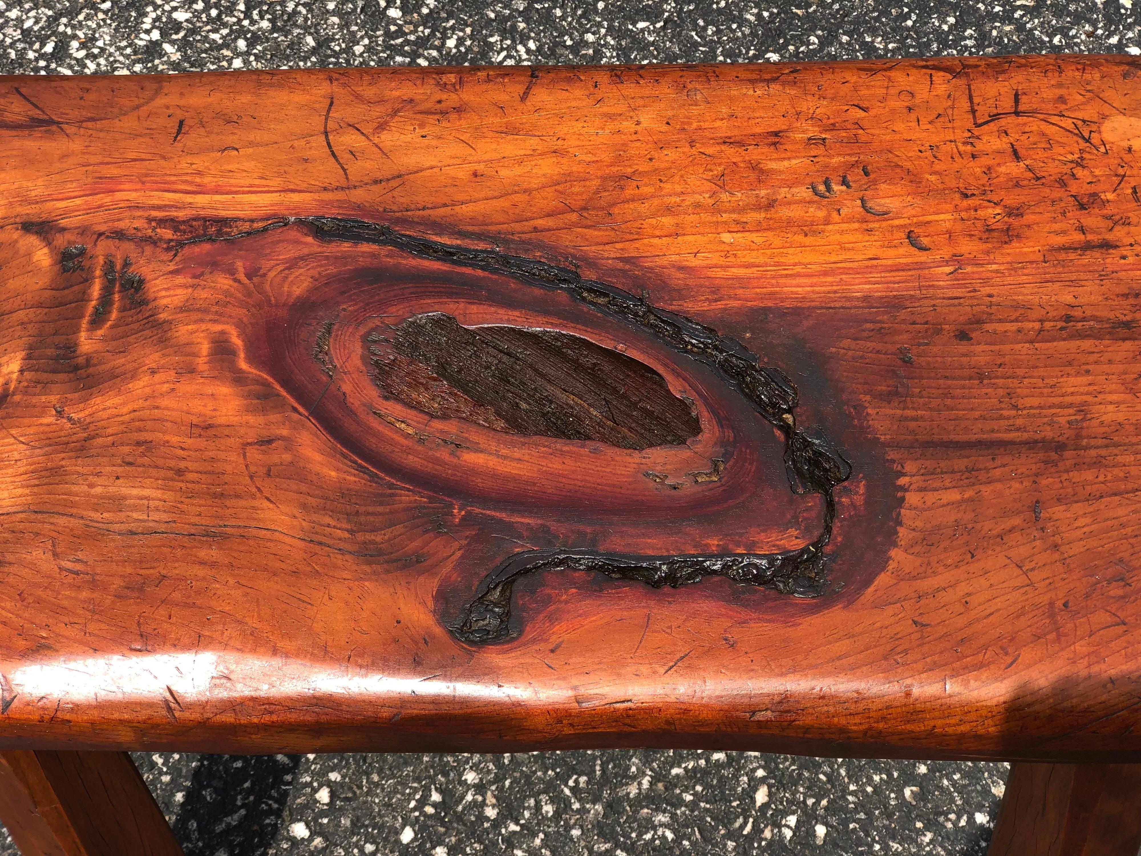 Mid-20th Century Mid-Century Modern Live Edge Bench or Table For Sale