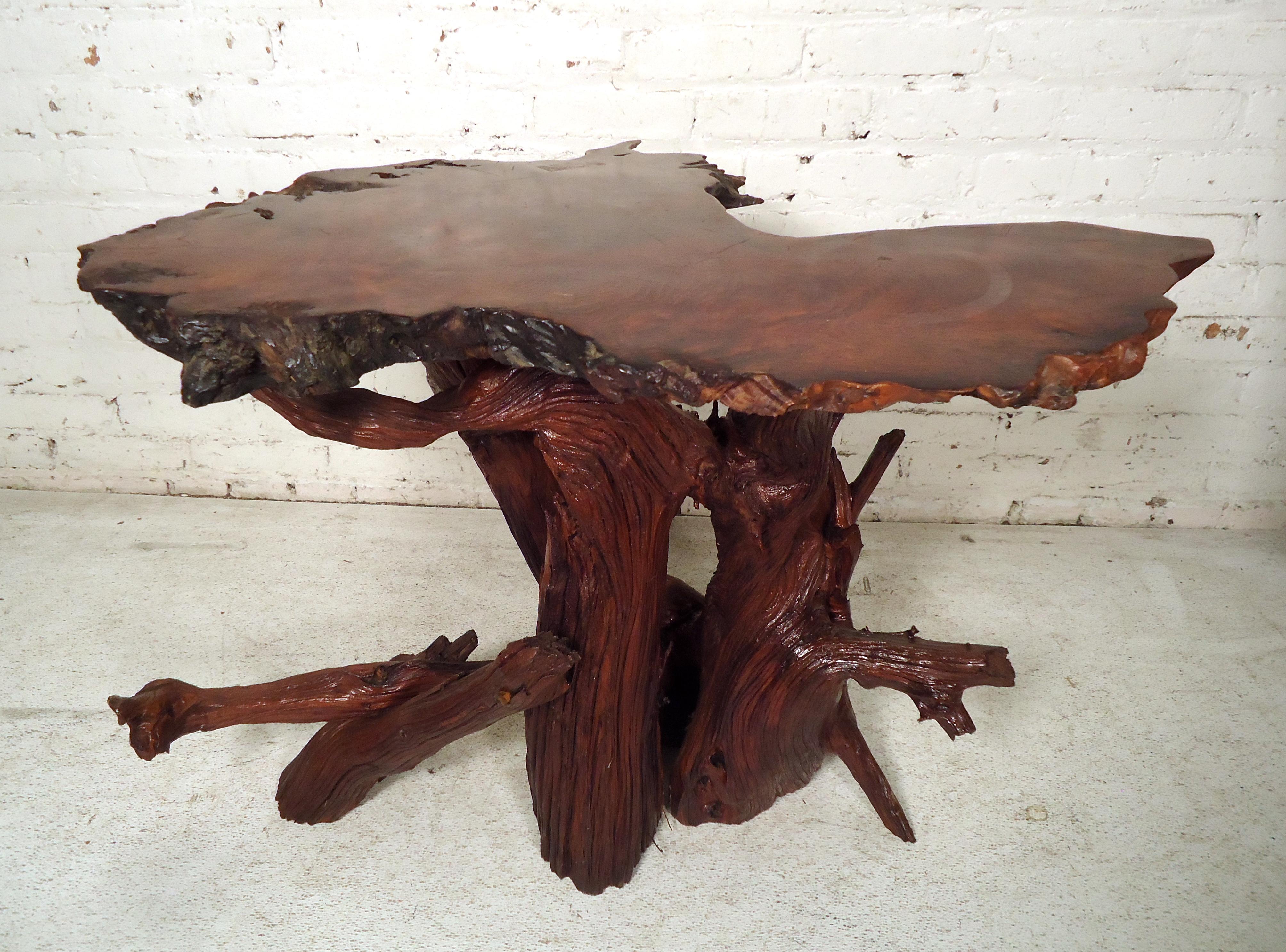 Mid-20th Century Mid-Century Modern Live Edge Table For Sale