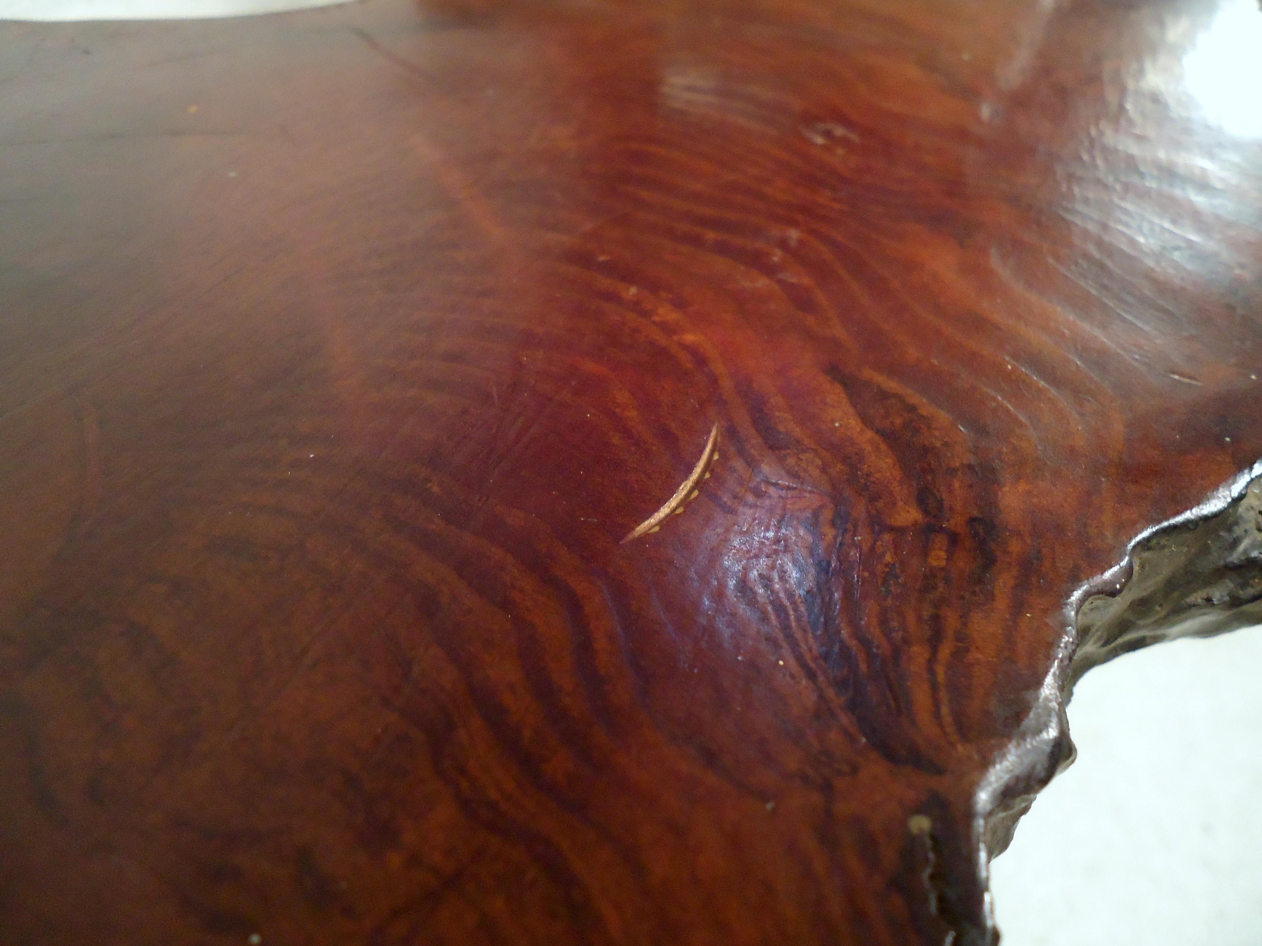 Mid-Century Modern Live Edge Table For Sale 1
