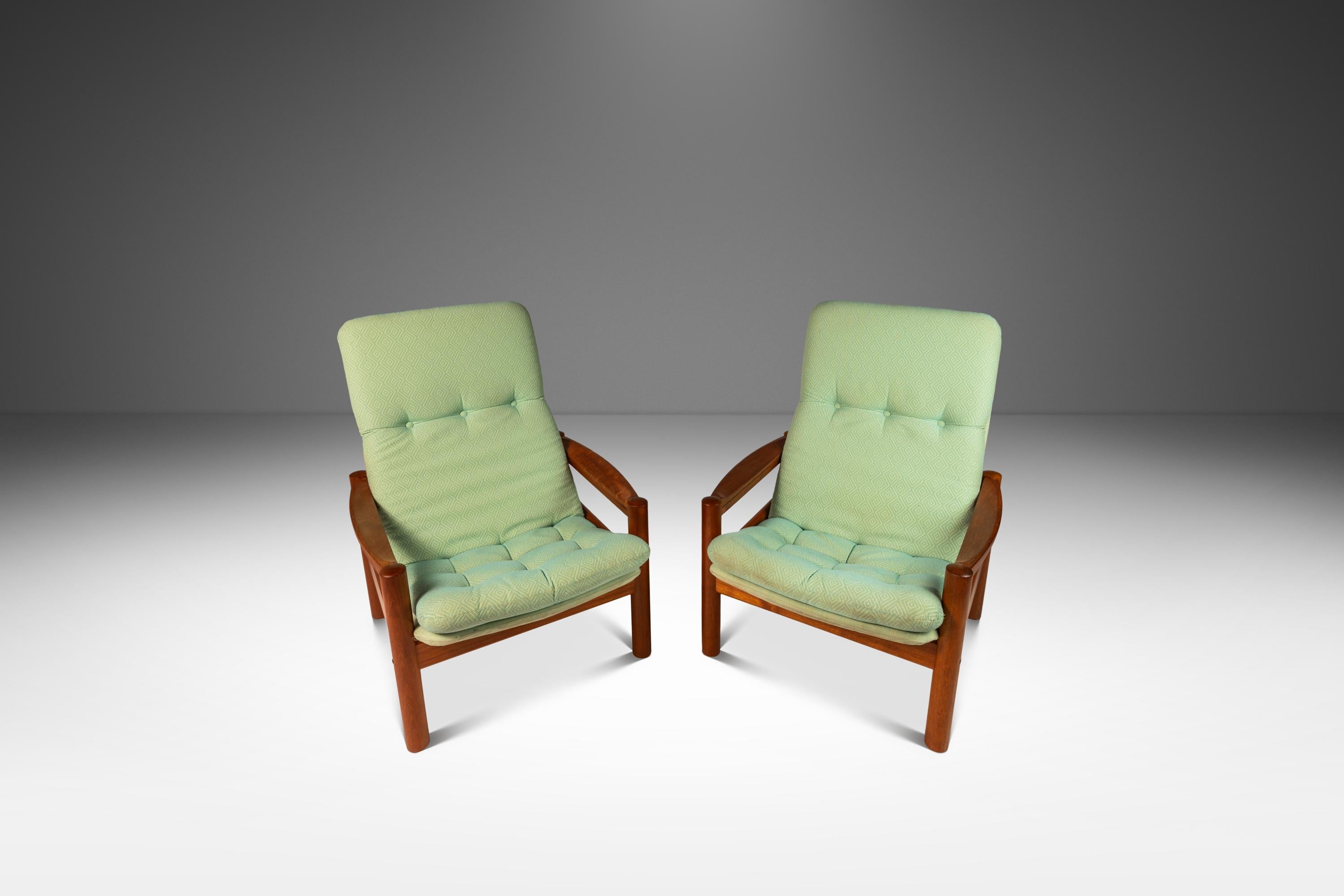 Mid-Century Modern Living Room Set  in Teak by Domino Møbler, Denmark, c. 1970's For Sale 13