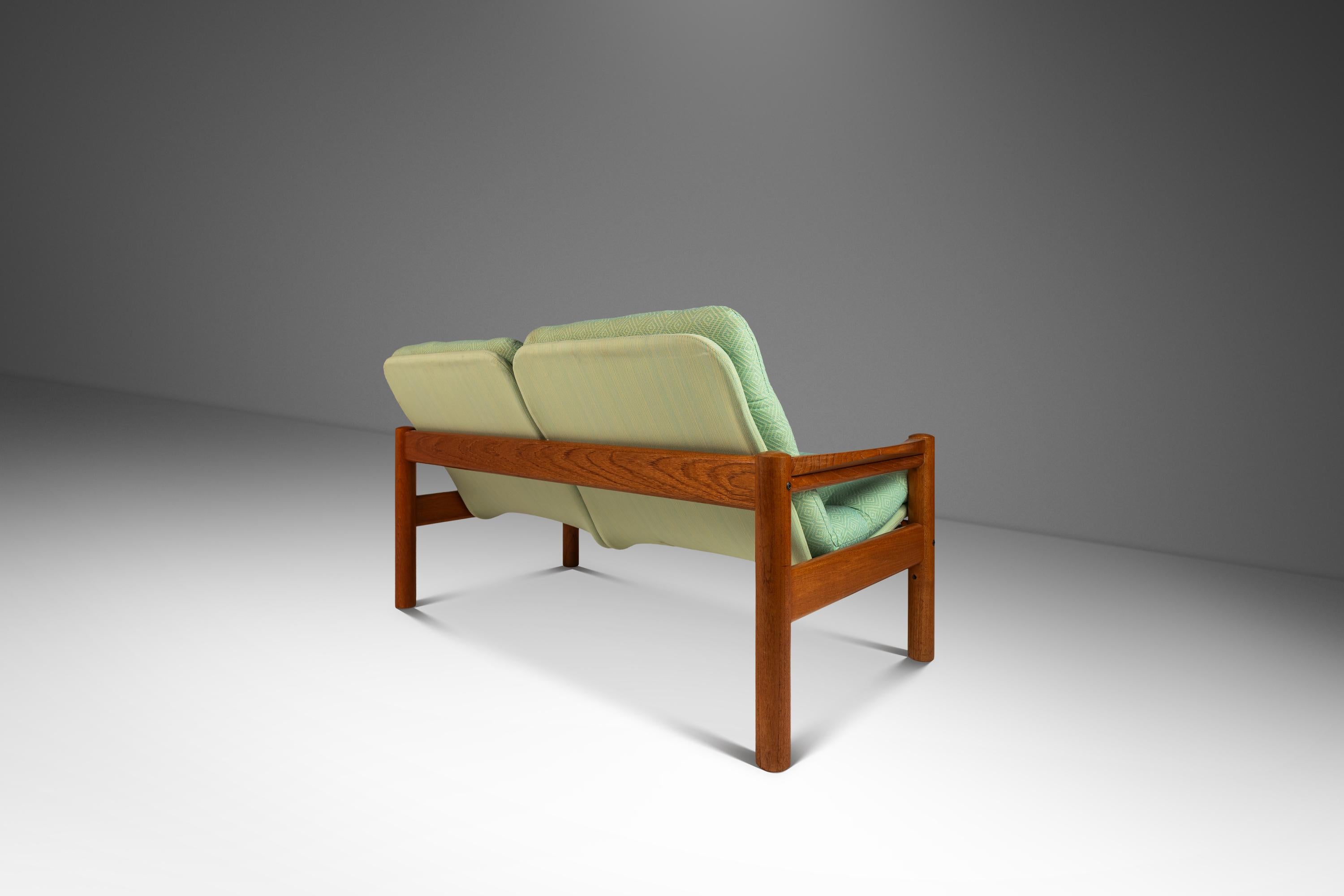 Mid-Century Modern Living Room Set  in Teak by Domino Møbler, Denmark, c. 1970's In Good Condition For Sale In Deland, FL