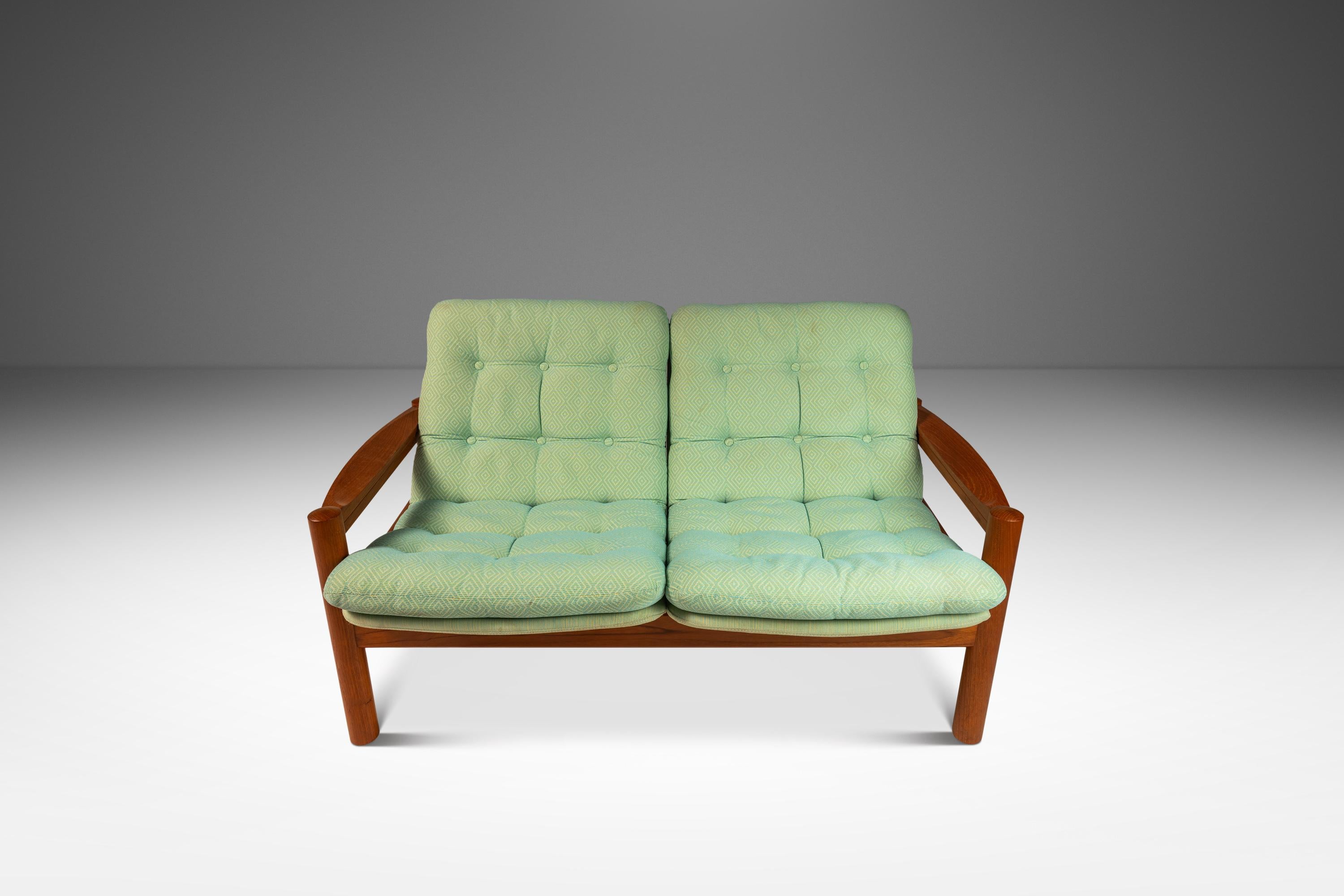 Mid-Century Modern Living Room Set  in Teak by Domino Møbler, Denmark, c. 1970's For Sale 1