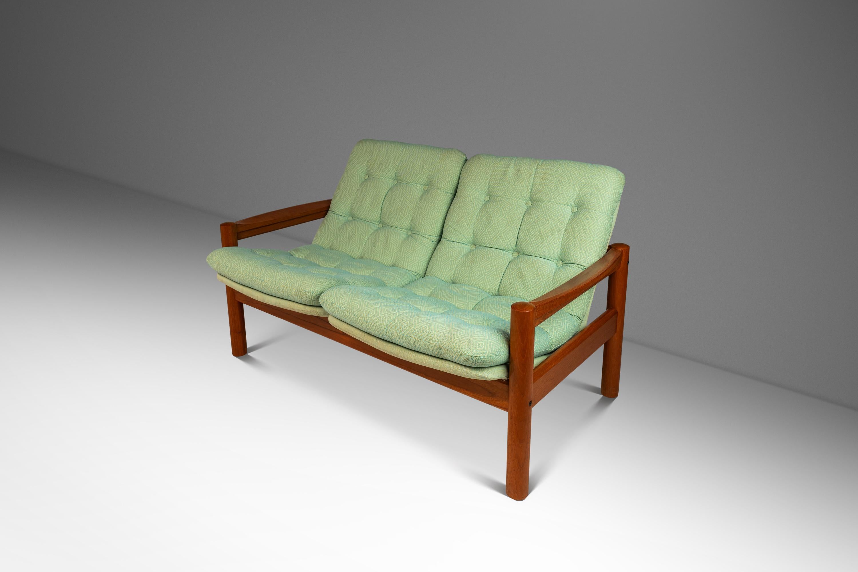 Mid-Century Modern Living Room Set  in Teak by Domino Møbler, Denmark, c. 1970's For Sale 2