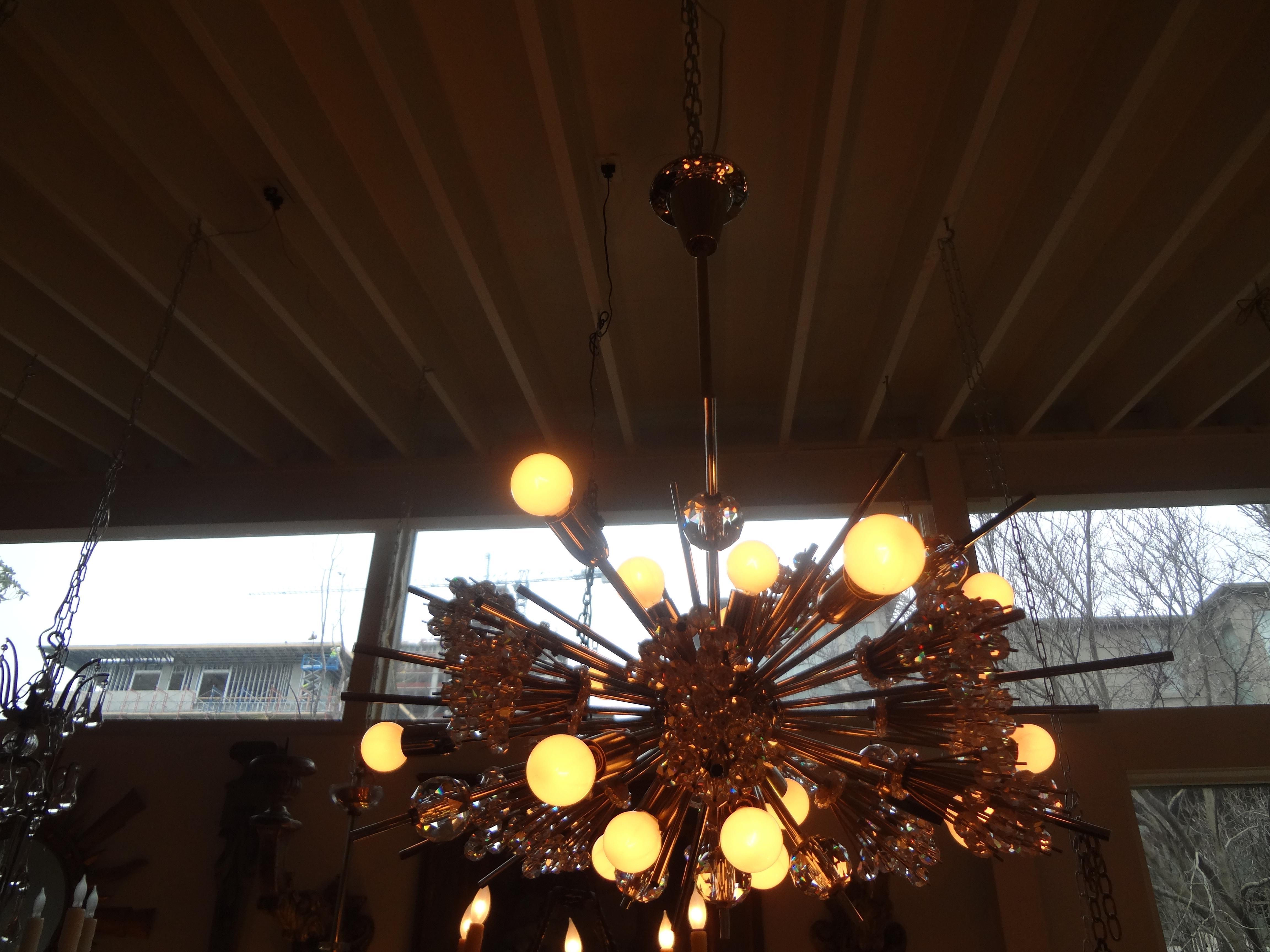 Mid-Century Modern Lobmeyr Metropolitan Opera Exploding Star Chandelier 5