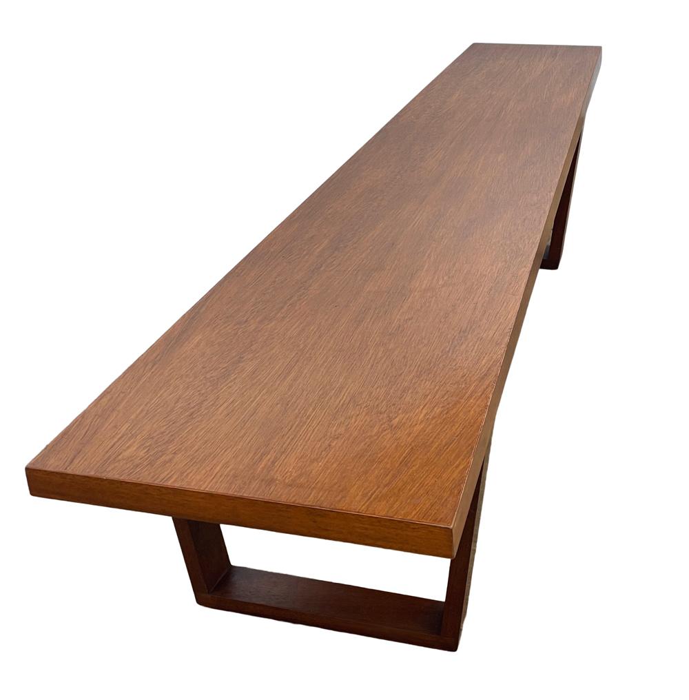 long table with bench