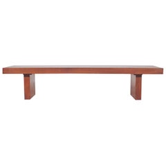 Mid-Century Modern Long Bench or Coffee Table by Showpieces Inc. in Walnut