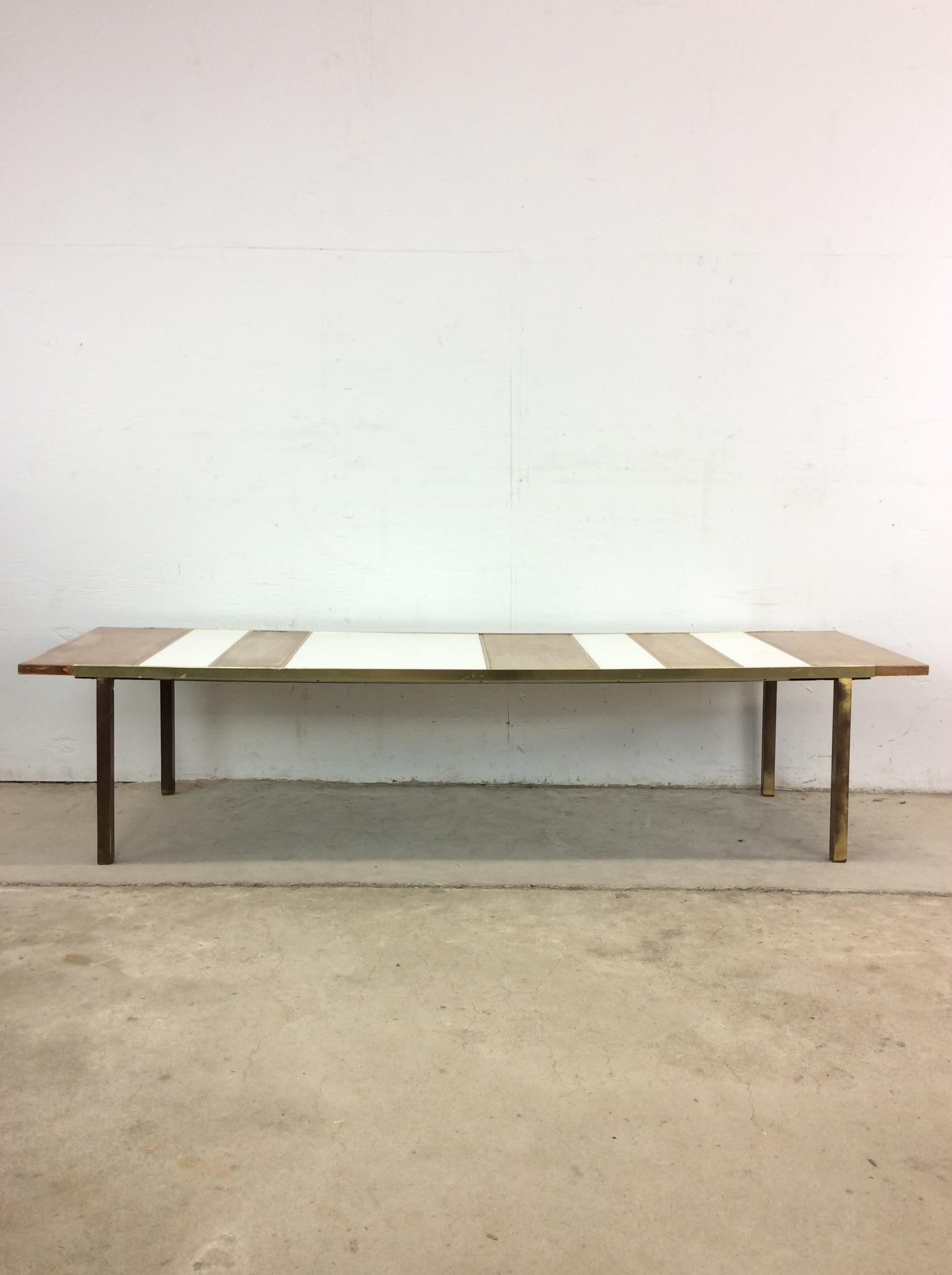 Mid Century Modern Long Coffee Table Styled After Paul McCobb For Sale 10