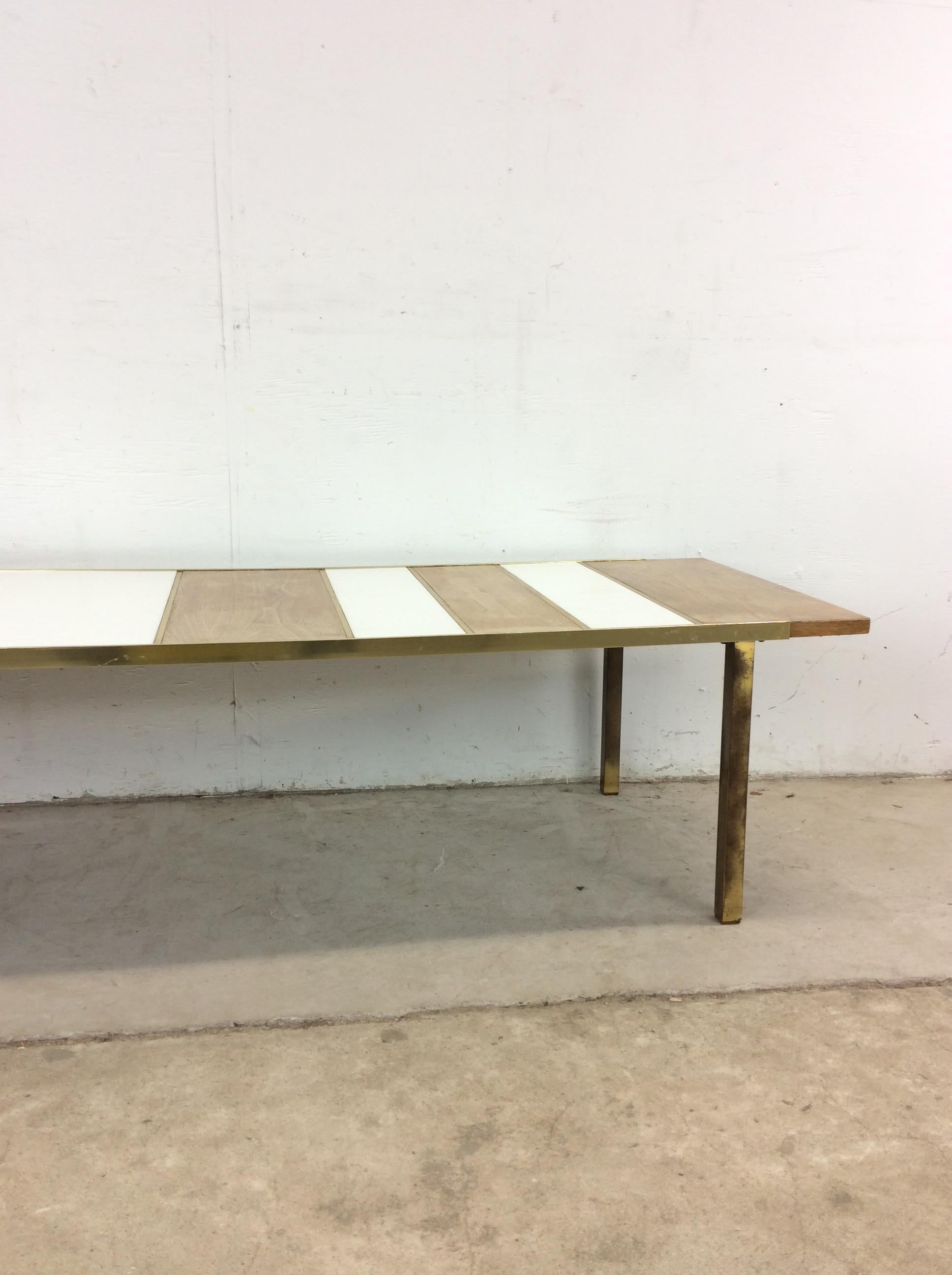 Mid Century Modern Long Coffee Table Styled After Paul McCobb For Sale 11