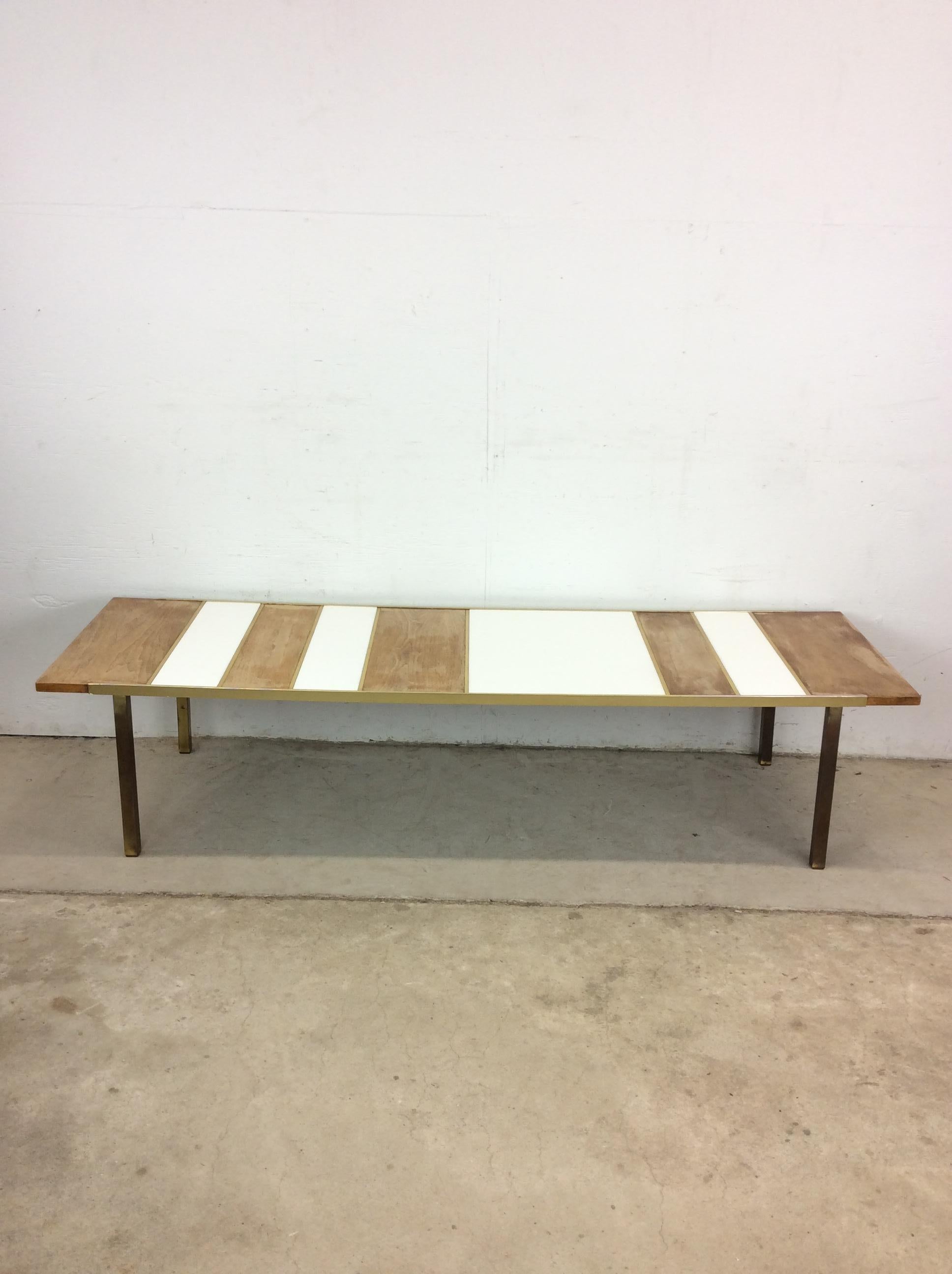 Mid-Century Modern Mid Century Modern Long Coffee Table Styled After Paul McCobb For Sale