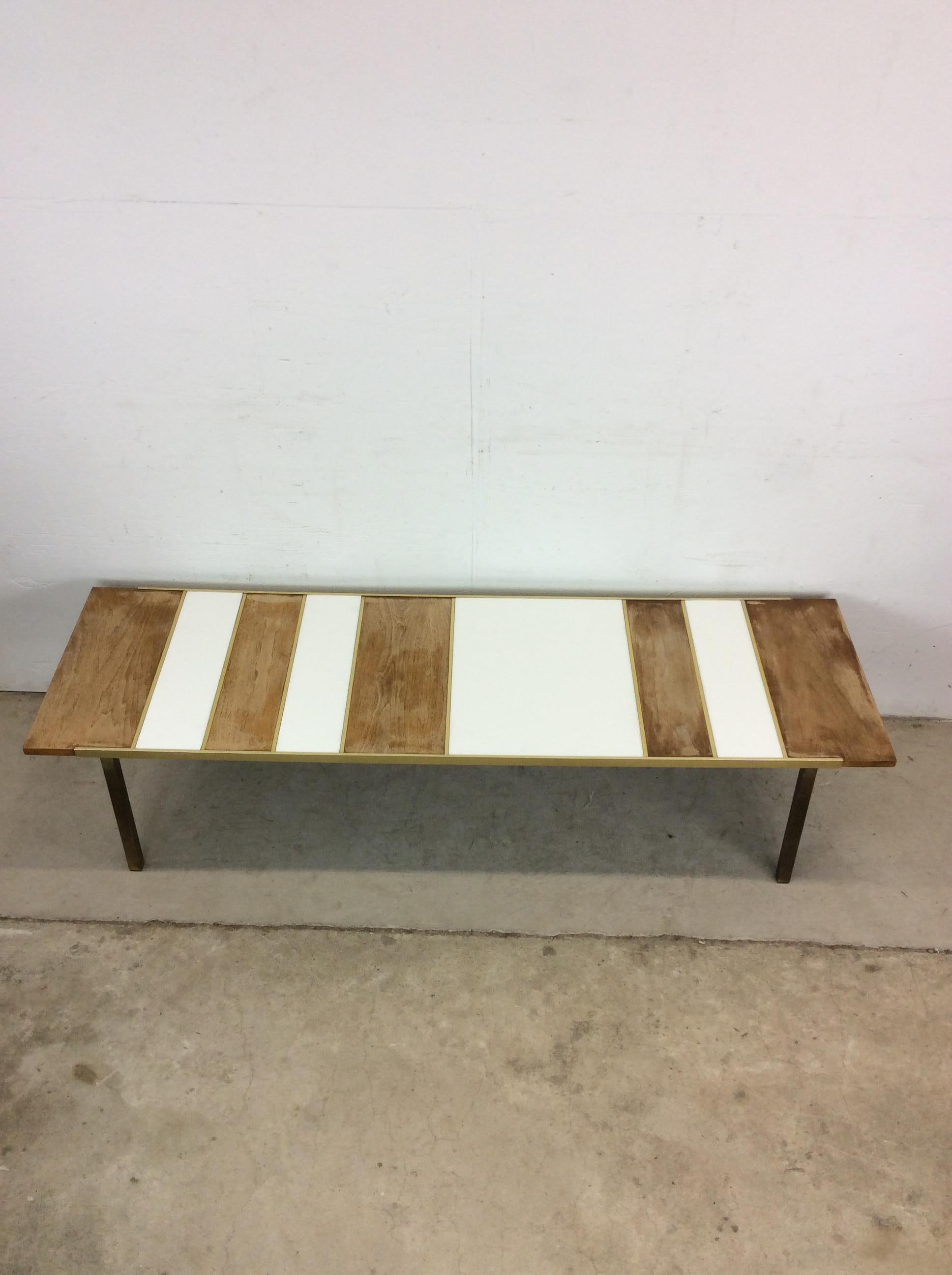 American Mid Century Modern Long Coffee Table Styled After Paul McCobb For Sale
