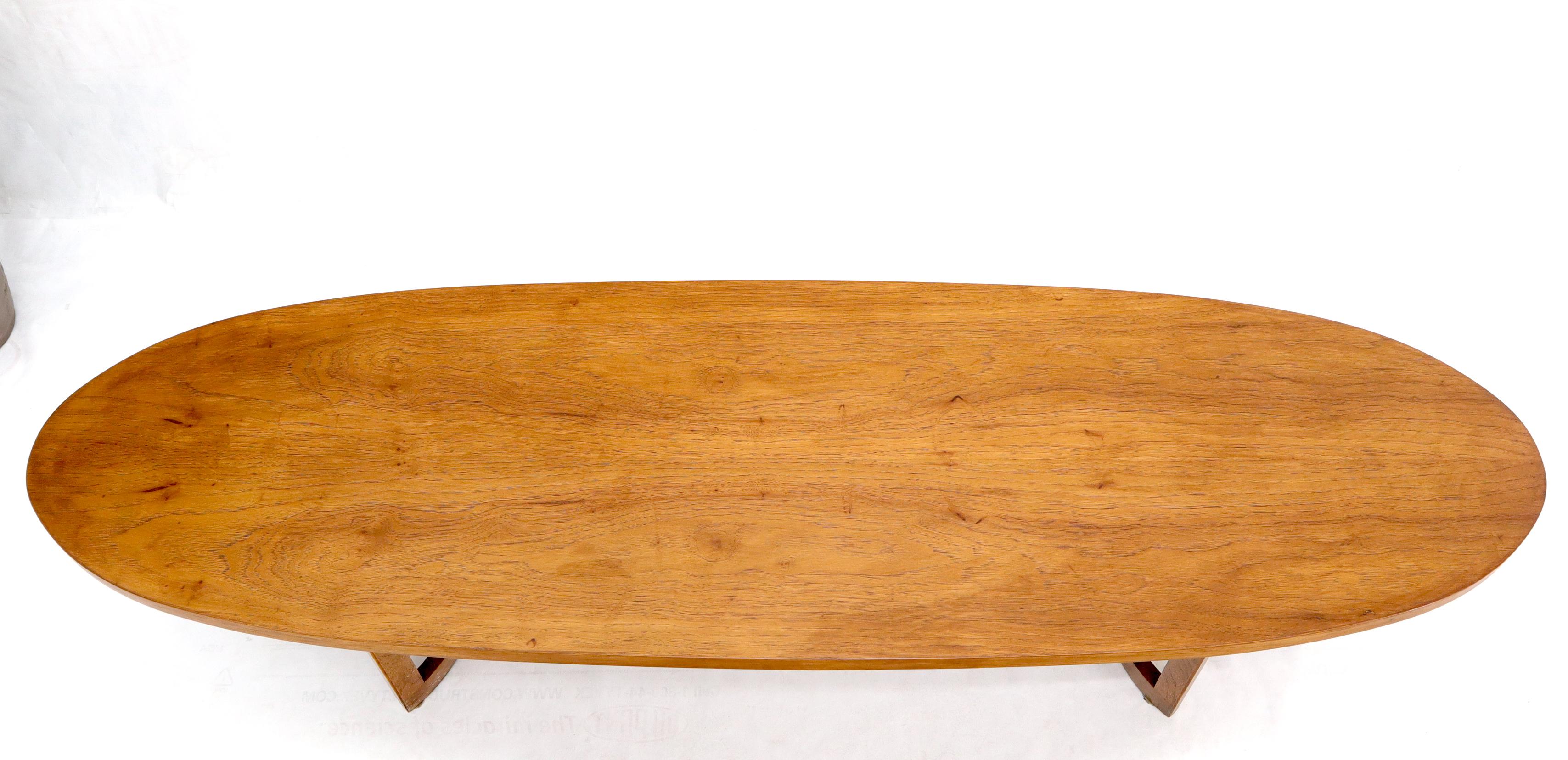 oval mcm coffee table