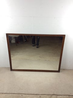 Specchio da parete montabile rettangolare lungo del Mid Century Modern Specchio da cassettiera