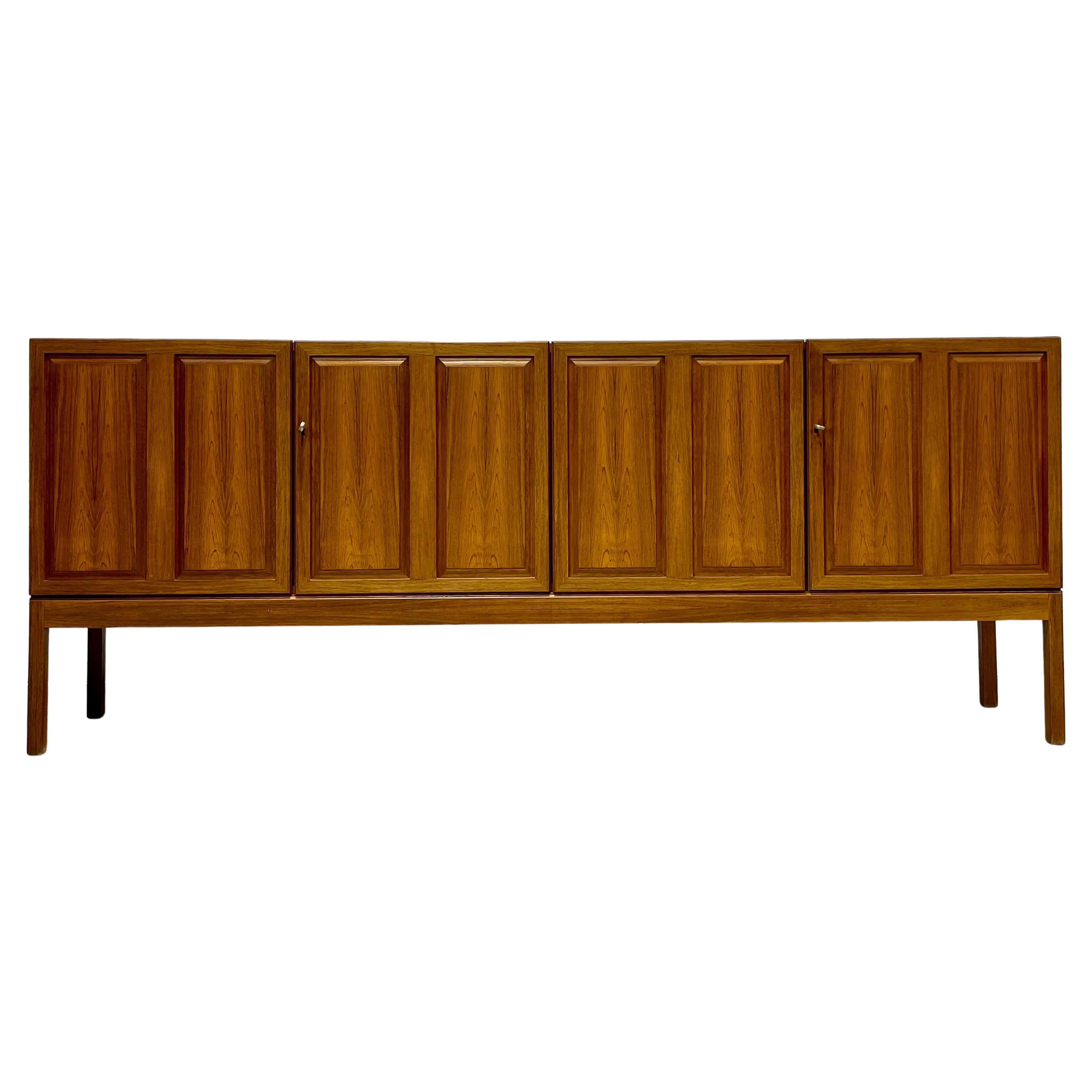 Mid Century Modern Long Rosewood Credenza / Media Stand by Karl Erik Ekselius