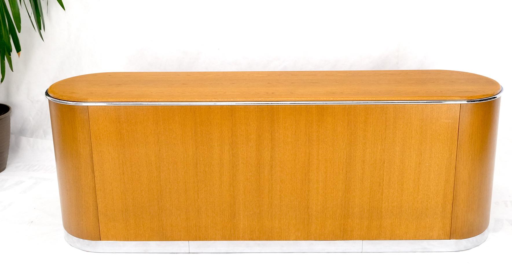 Mid Century Modern Long Rounded Sides Credenza by Thonet For Sale 7