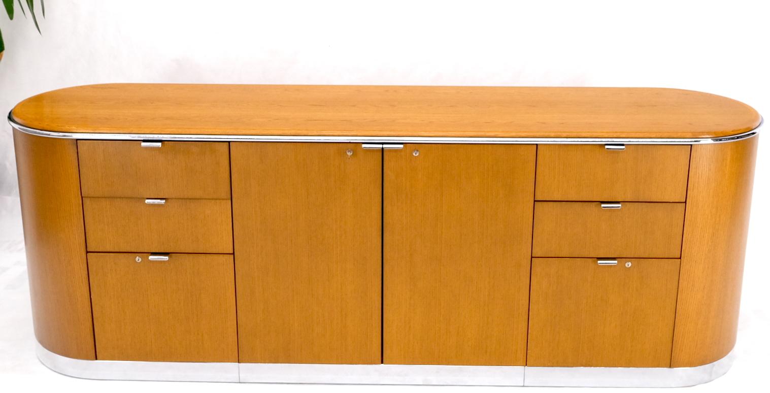 rounded credenza