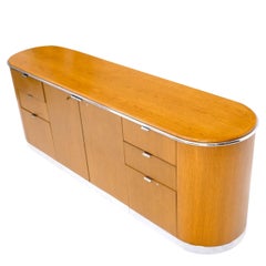 Credenza Moderna de Mitad de Siglo con Laterales Largos Redondeados by Thonet