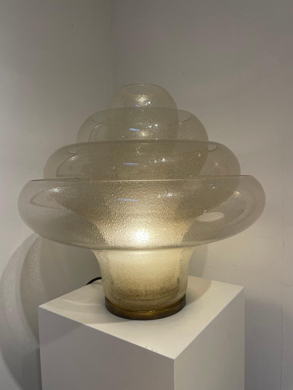 Moderne Lotus-Lampe LT305 aus der Mitte des Jahrhunderts von Carlo Nason, Italien, Muranoglas, 1969 4