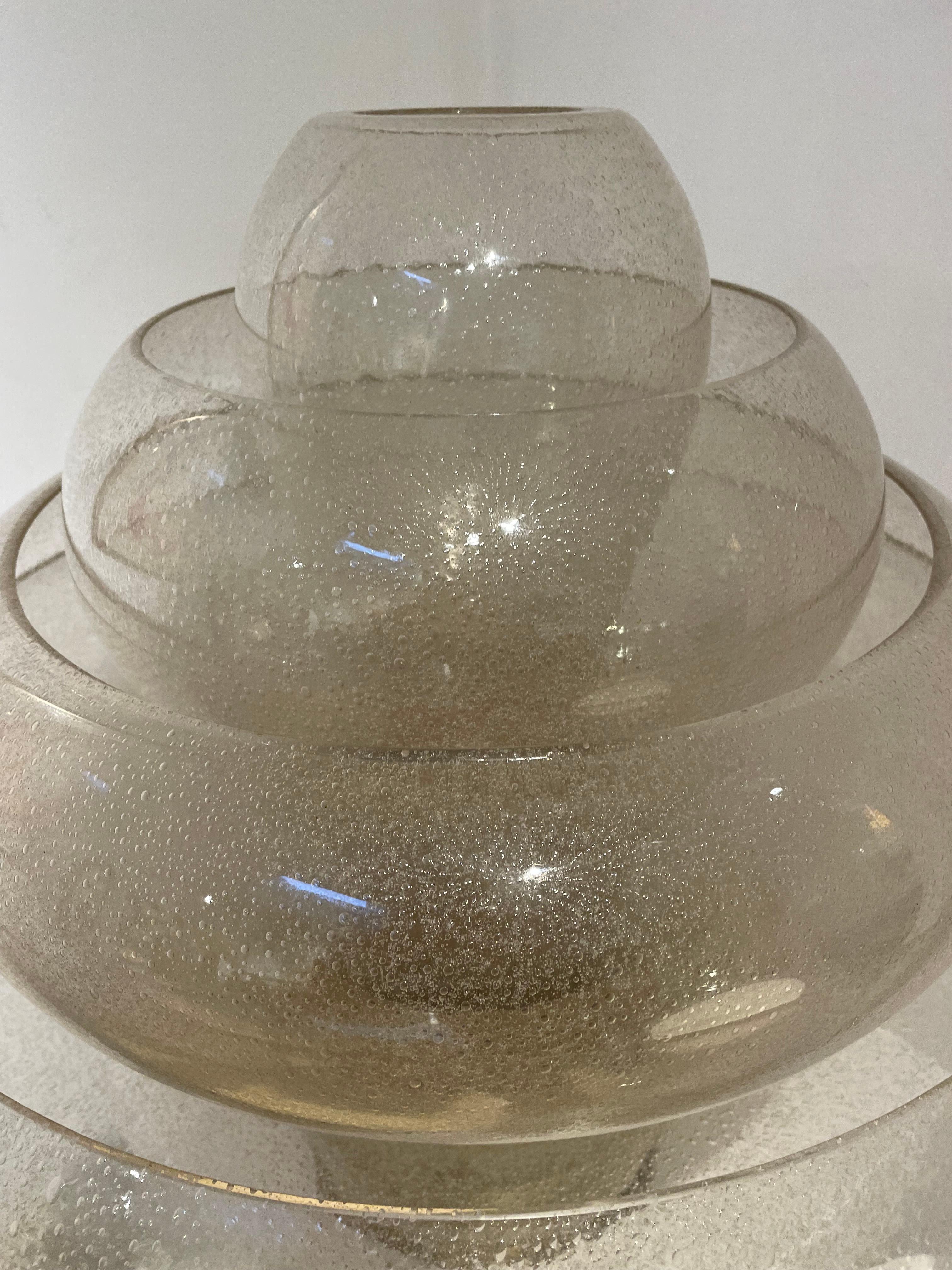 Mid-Century Modern Lotus Lamp LT305 by Carlo Nason, Italy, Murano Glass, 1969 In Good Condition In Brussels, BE