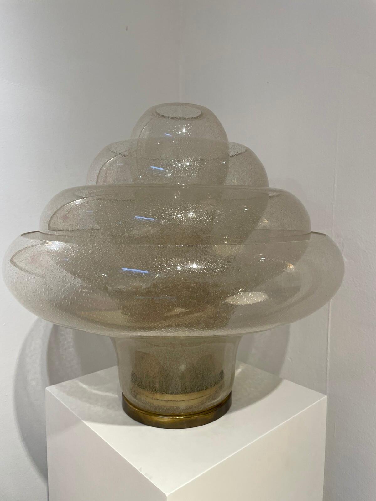 Mid-20th Century Mid-Century Modern Lotus Lamp LT305 by Carlo Nason, Italy, Murano Glass, 1969