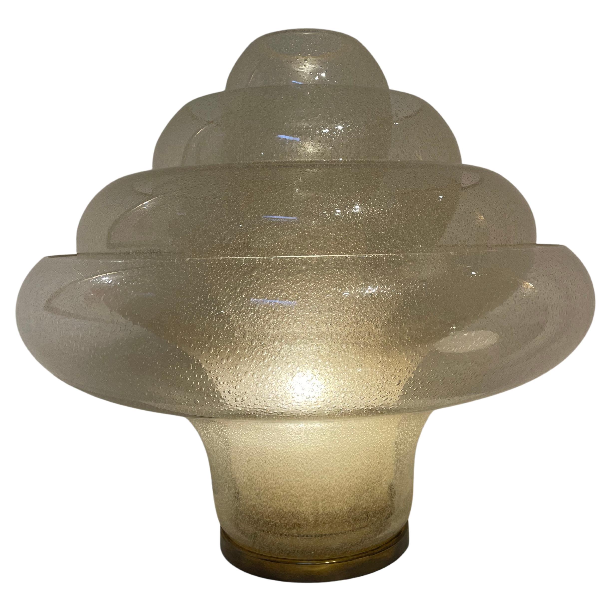 Mid-Century Modern Lotus Lamp LT305 by Carlo Nason, Italy, Murano Glass, 1969