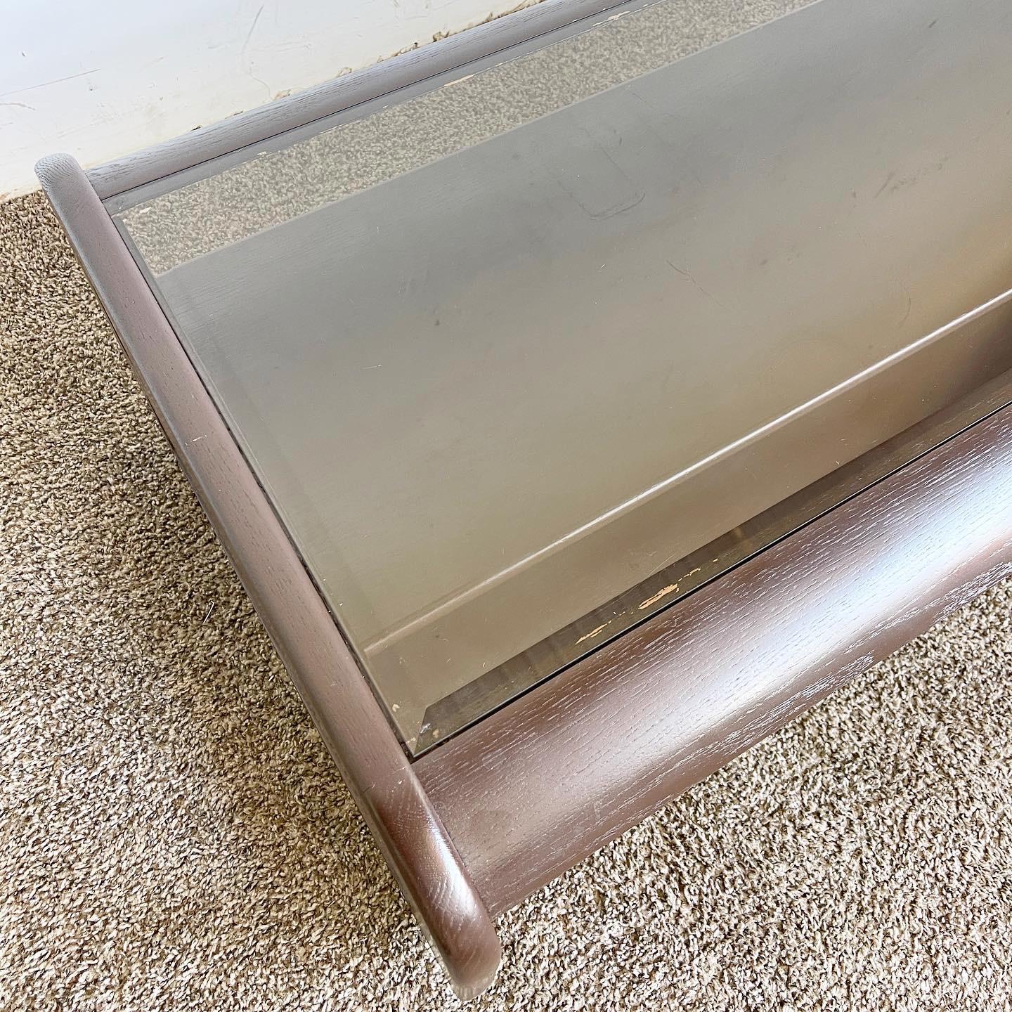 Mid Century Modern Lou Hodges Style Coffee Table In Good Condition In Delray Beach, FL