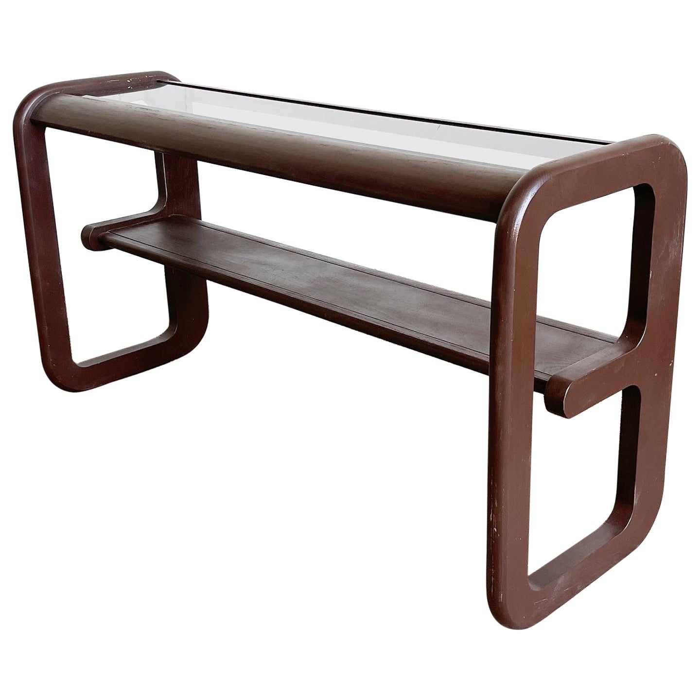 Mid Century Modern Lou Hodges Style Console Table