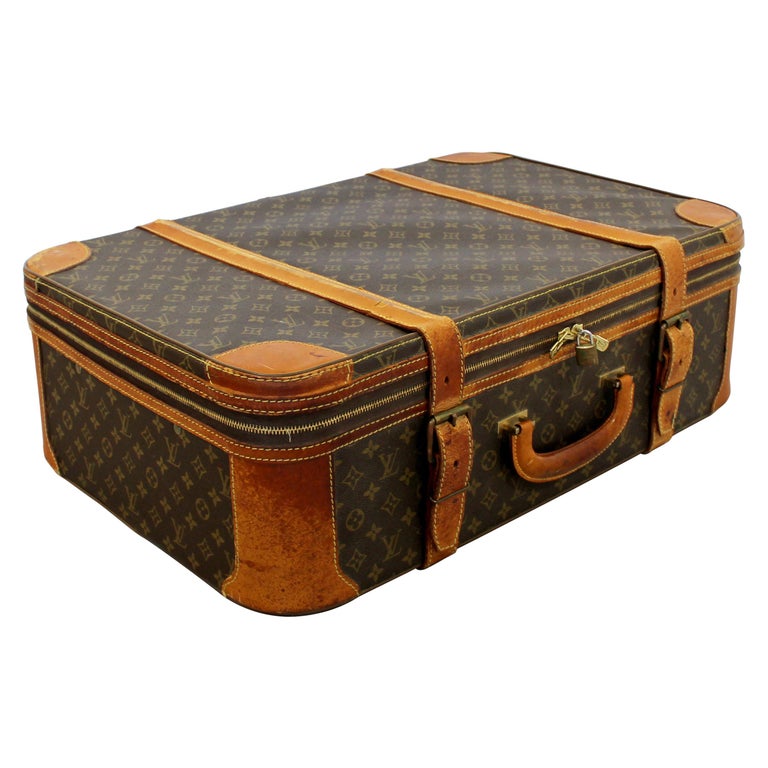Mid-Century Modern Louis Vuitton Zippered Vintage Luggage Suitcase