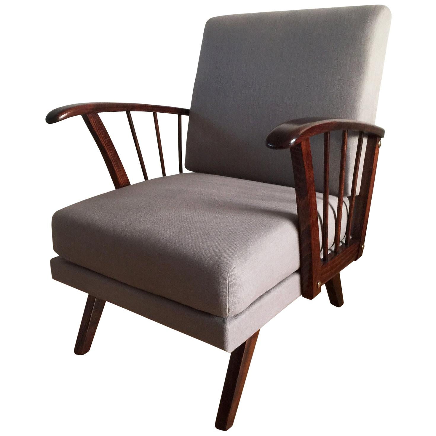 Mid-Century Modern Lounge Armchair, 1960s For Sale