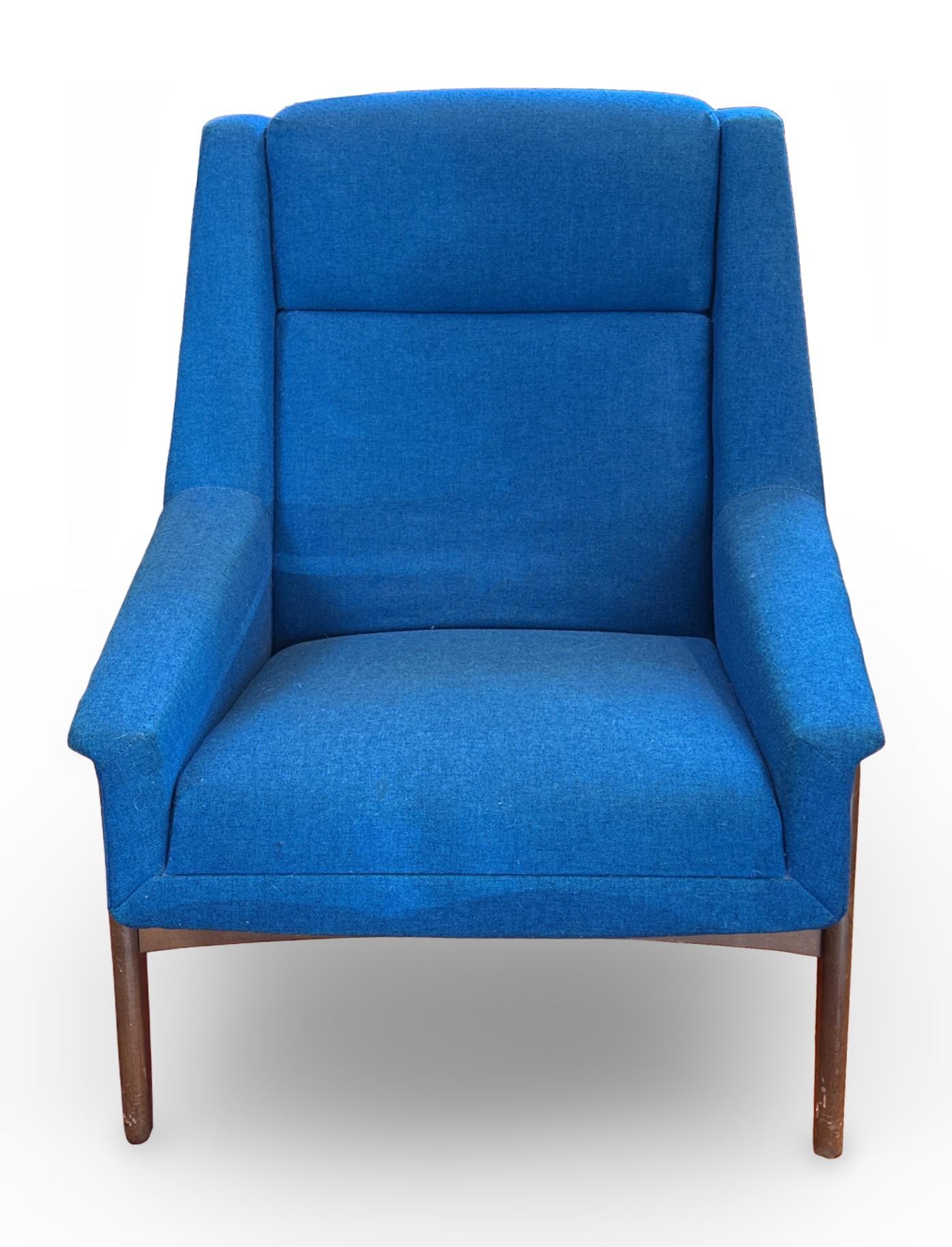 Mid-Century Modern Lounge Chair and Ottoman by B.P. John Furniture Company 1