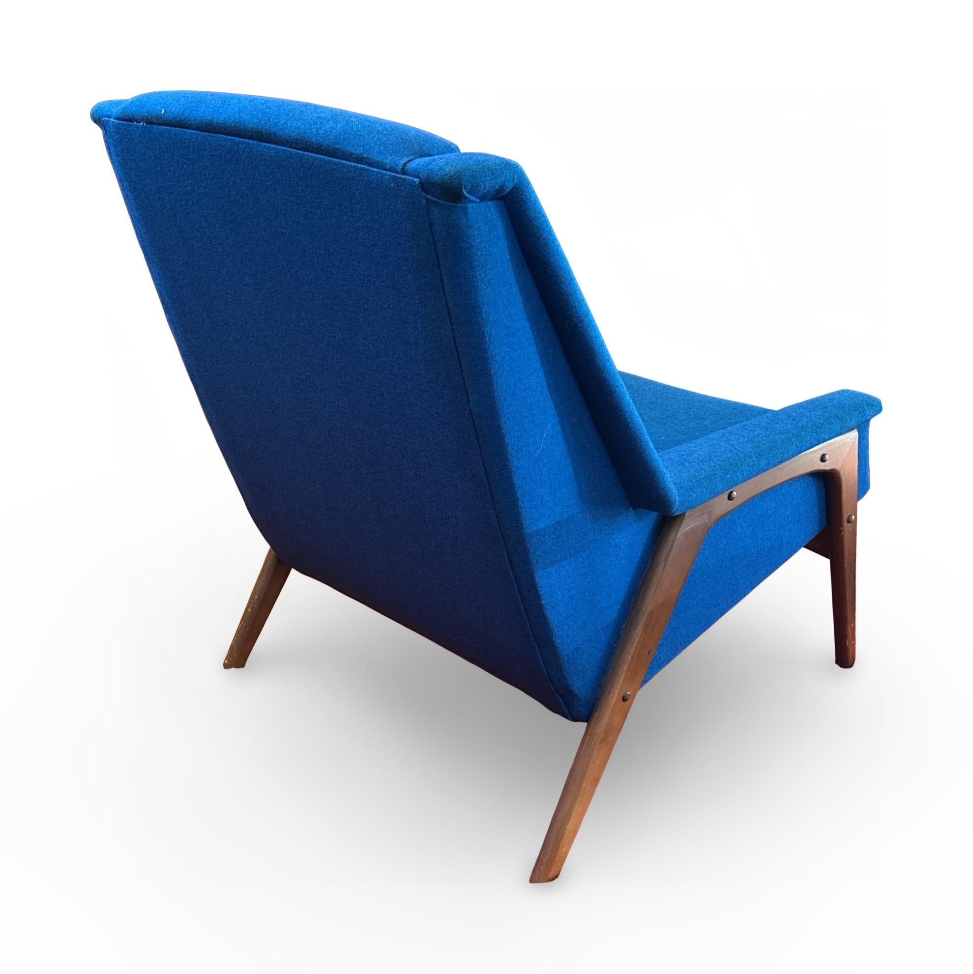 Mid-Century Modern Lounge Chair and Ottoman by B.P. John Furniture Company 3