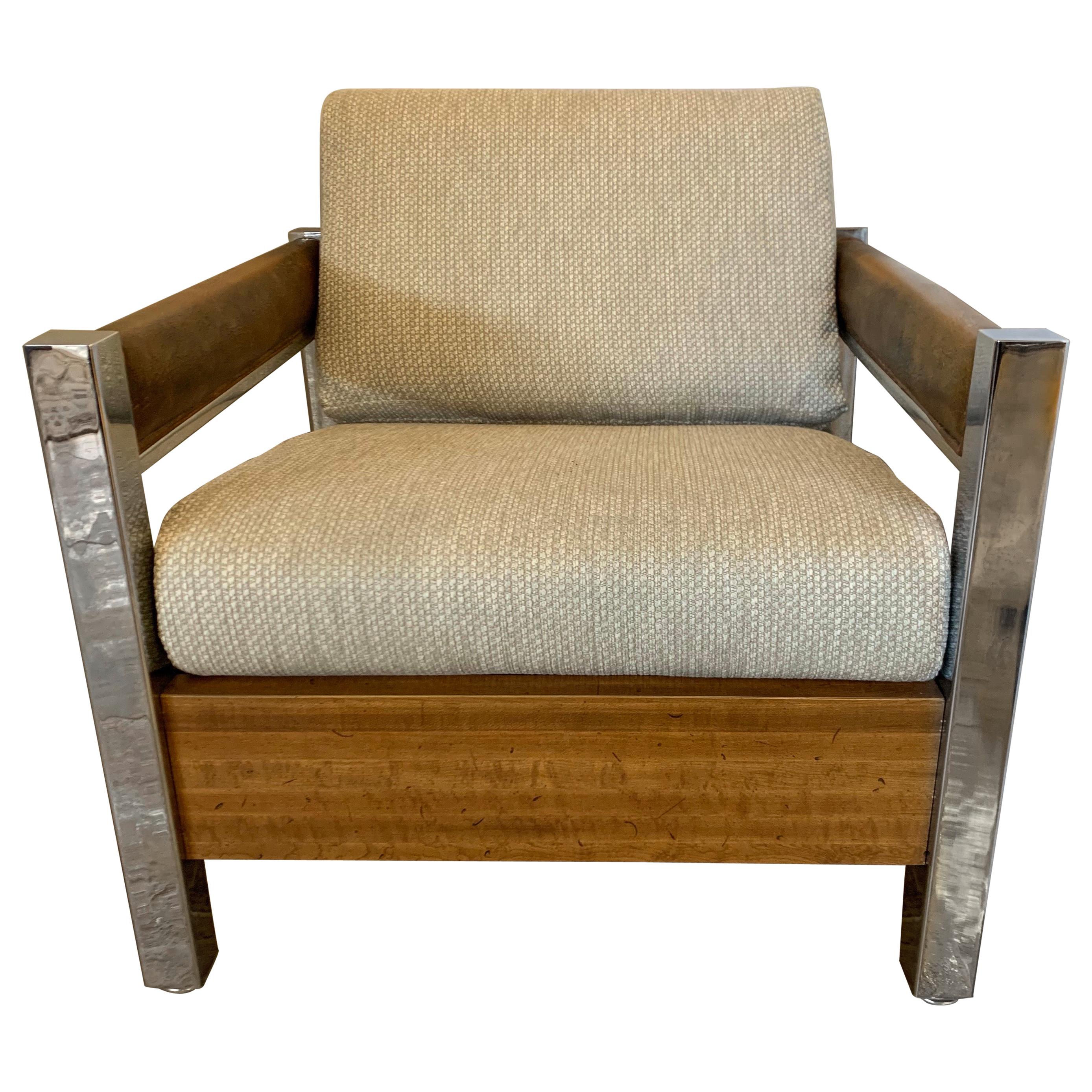 Mid-Century Modern Lounge Chair Armchair Low Profile