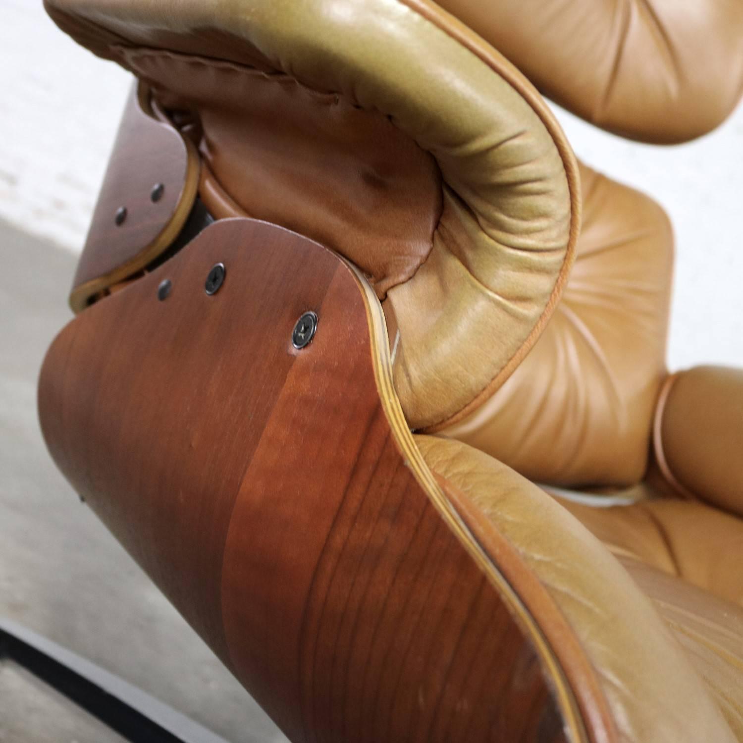 Chaise longue moderne du milieu du siècle attribuée à Selig Plycraft dans le style des Eames 6