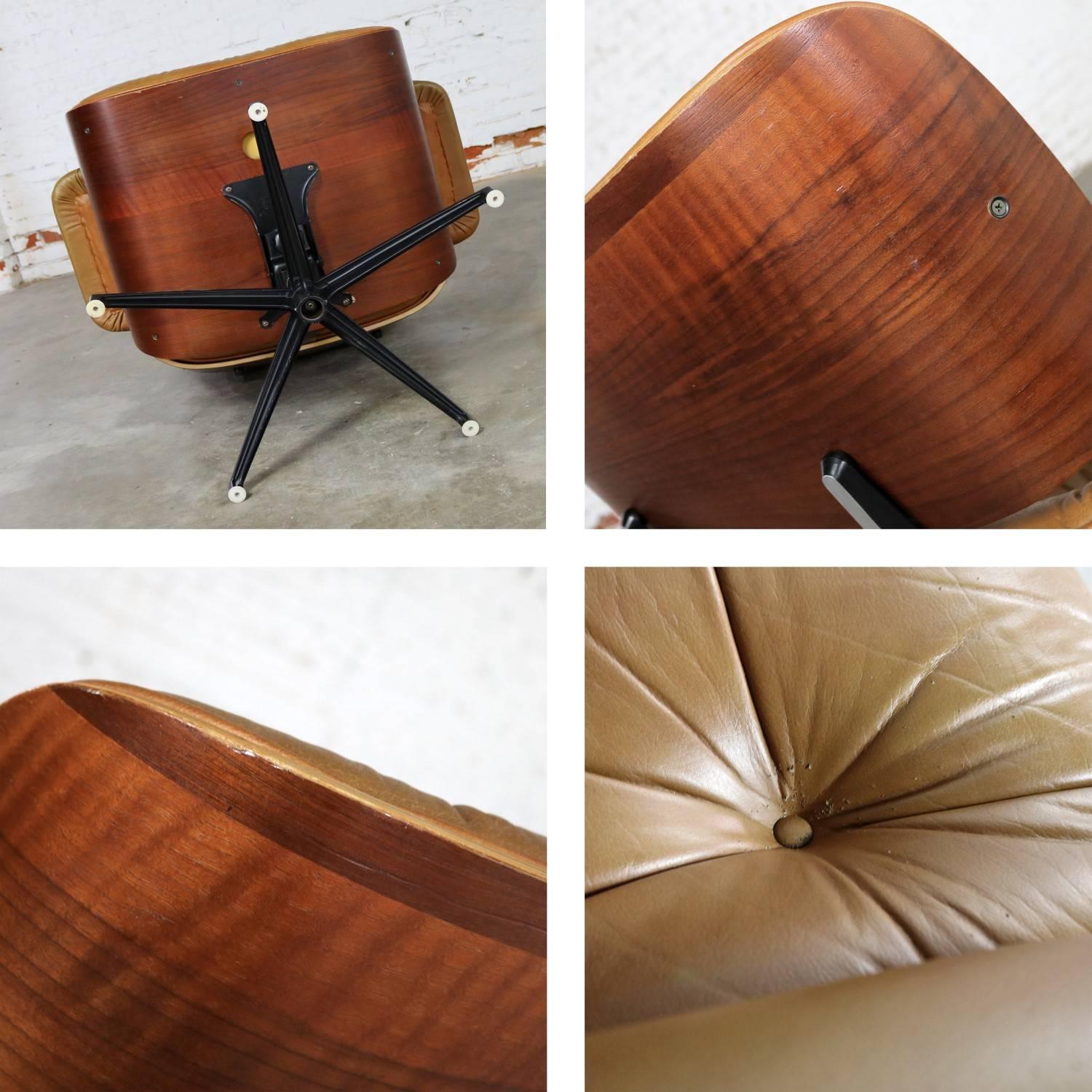 Chaise longue moderne du milieu du siècle attribuée à Selig Plycraft dans le style des Eames 10