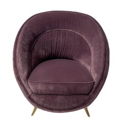 Mid-Century Modern Lounge Chair by Guglielmo Veronesi for Isa Bergamo, 1950s