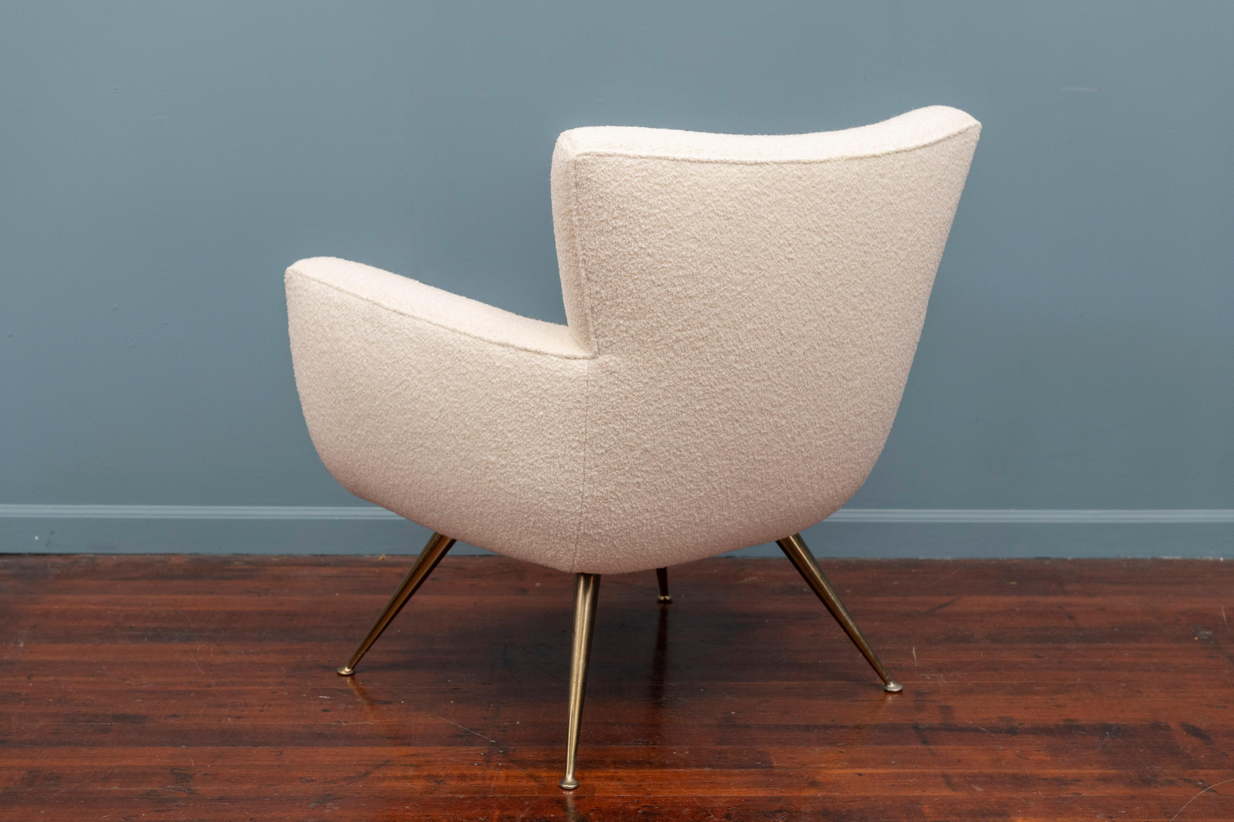 Upholstery Mid-Century Modern Lounge Chair by Henry Glass