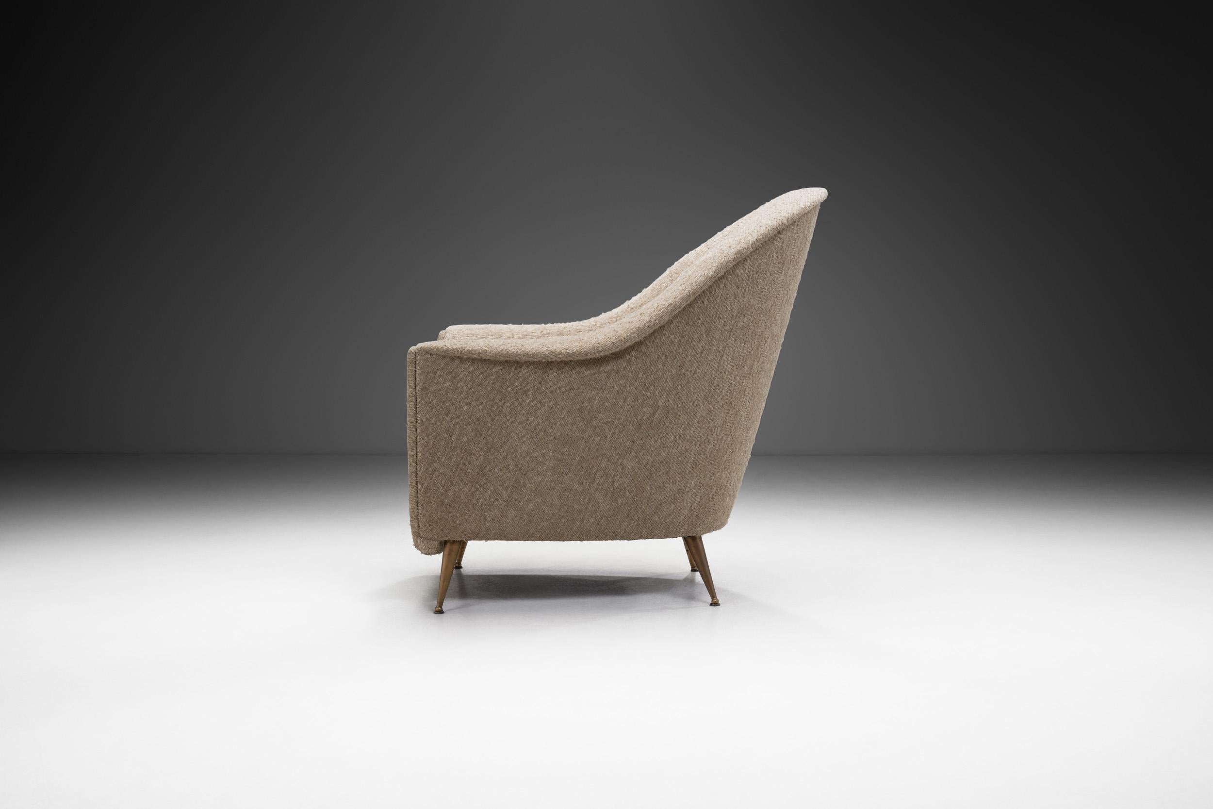 Italian Mid-Century Modern Lounge Chair by Ico Parisi (Attr.), Italy 1950s For Sale