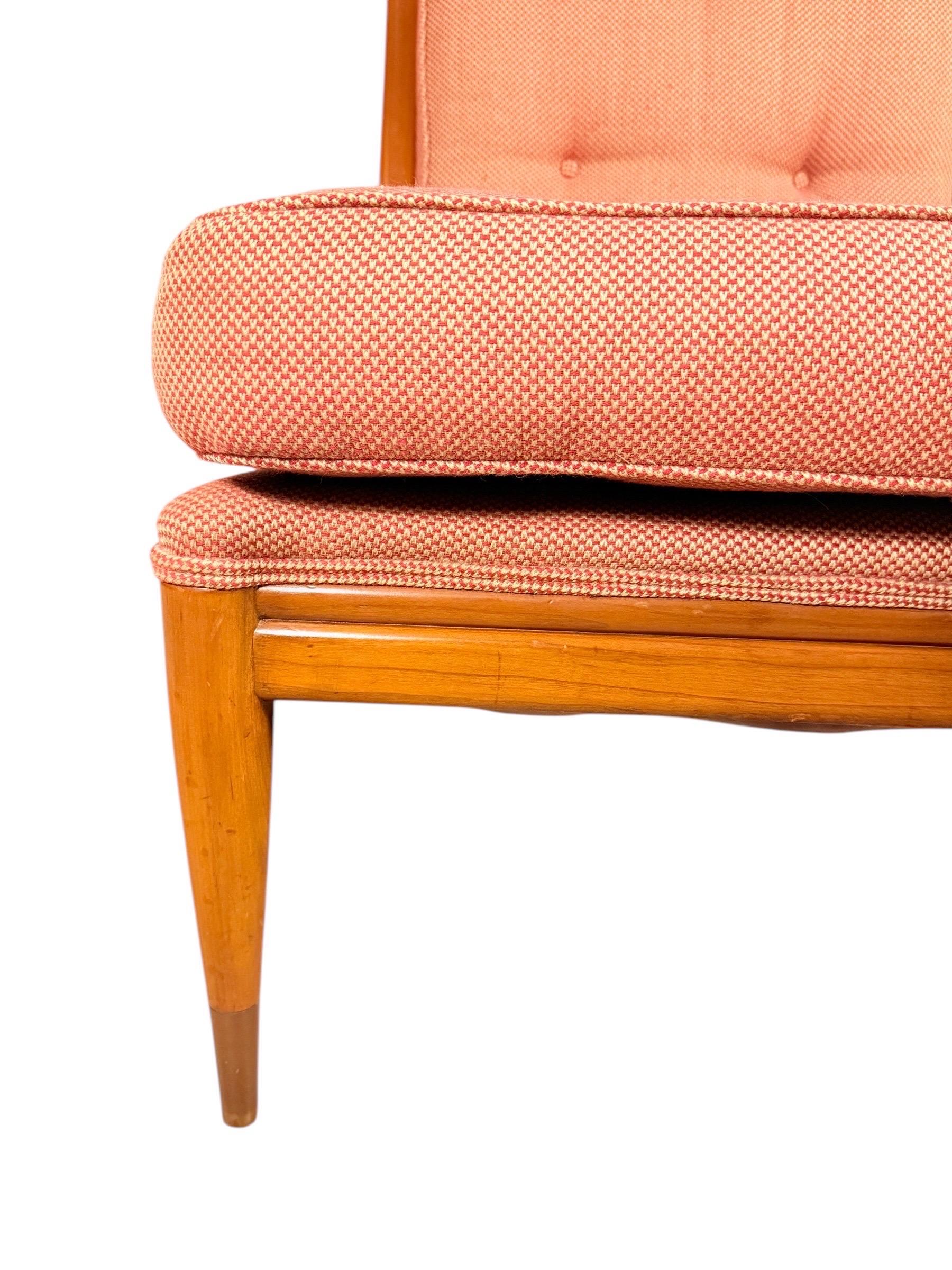 Silla de salón moderna de mediados de siglo de John Stuart Clingman para John Widdicomb en venta 4