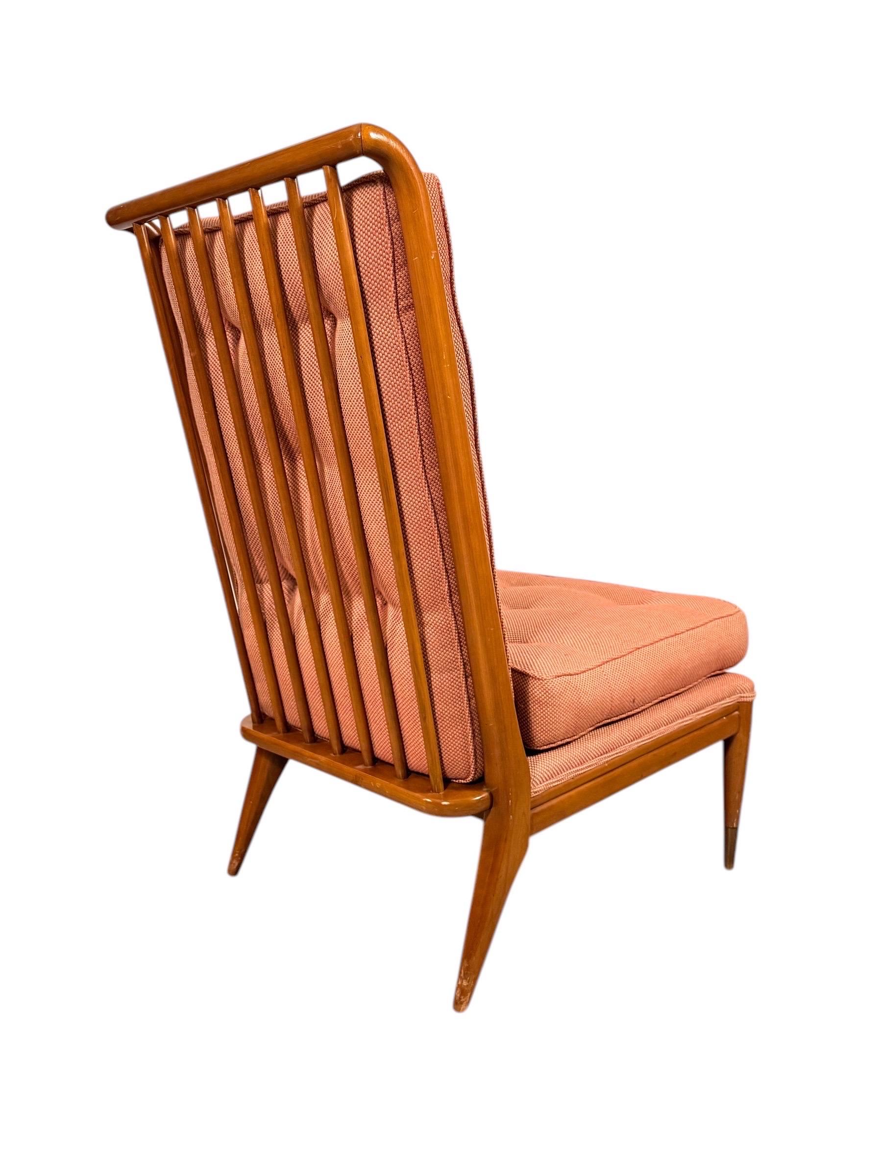 Silla de salón moderna de mediados de siglo de John Stuart Clingman para John Widdicomb Estadounidense en venta