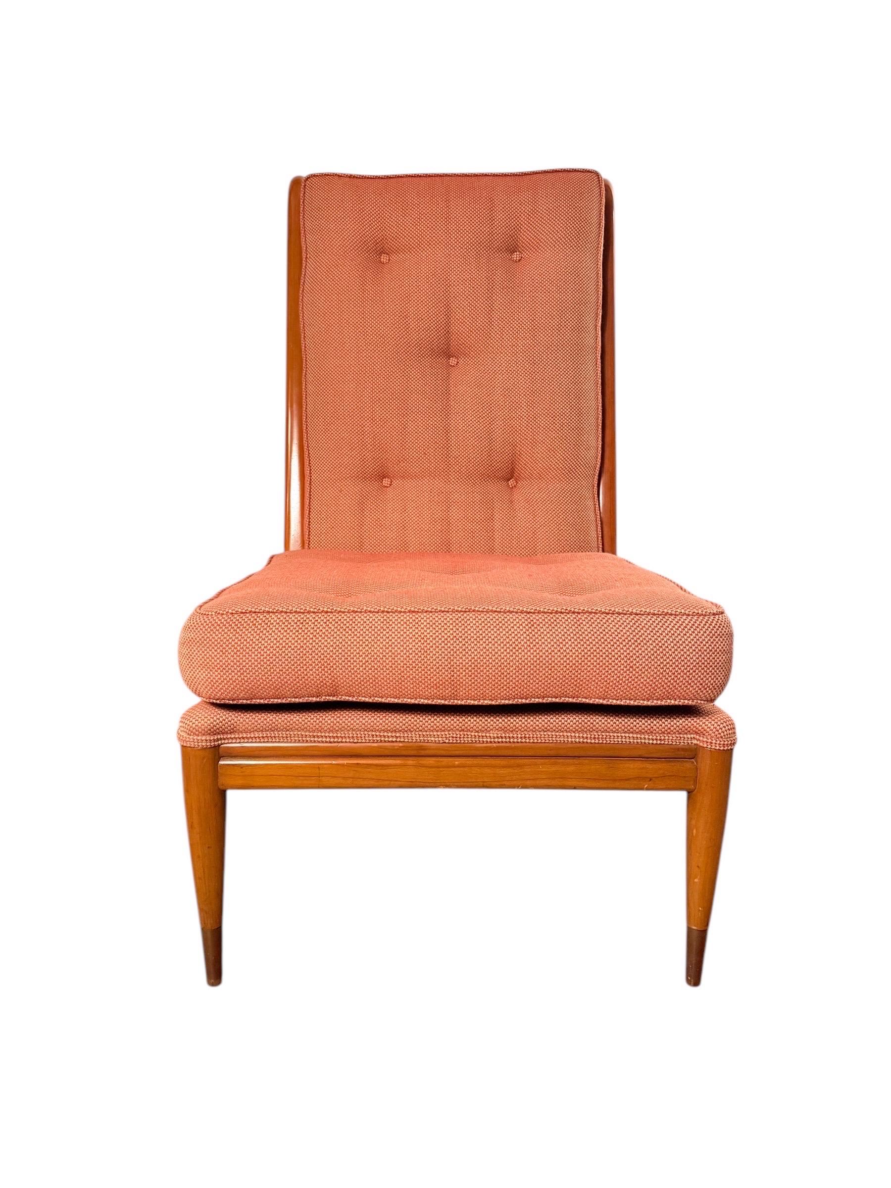 Silla de salón moderna de mediados de siglo de John Stuart Clingman para John Widdicomb en venta 2