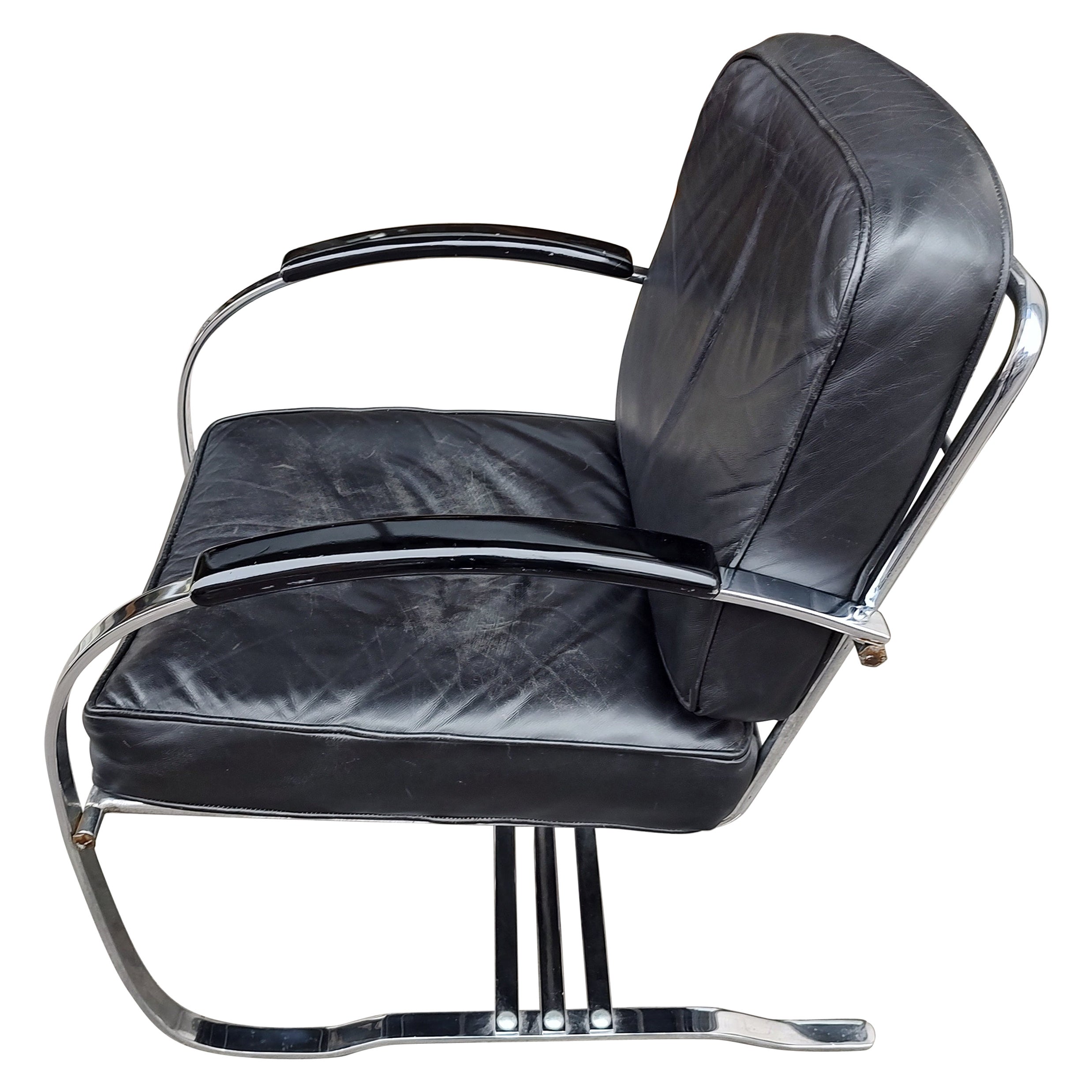 Art Deco Mid-Century Modern Lounge Chair by Kem Weber for Lloyd furniture