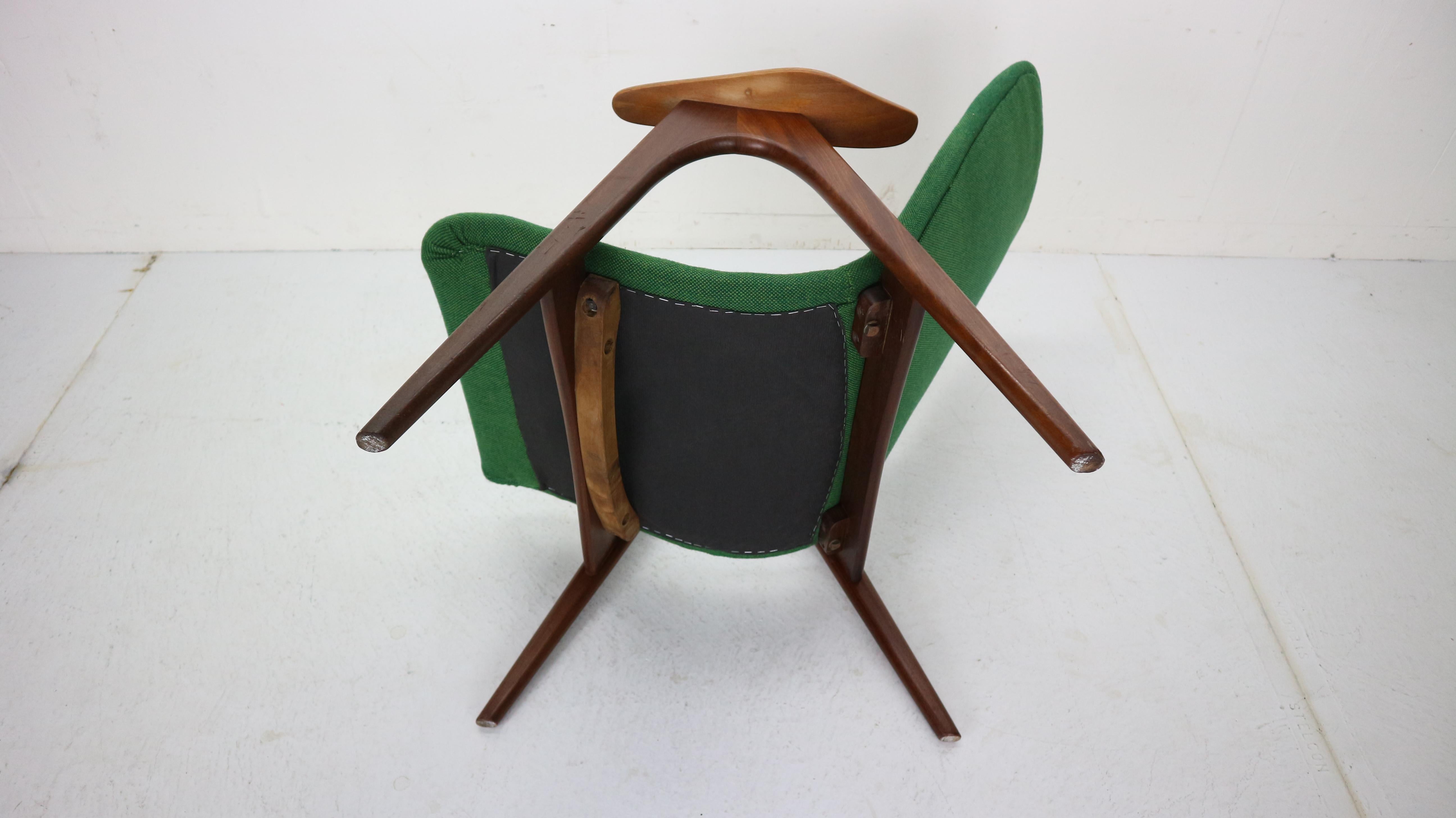 Mid-Century Modern Lounge Chair by Louis Van Teeffelen for Wébé, 1960s 8