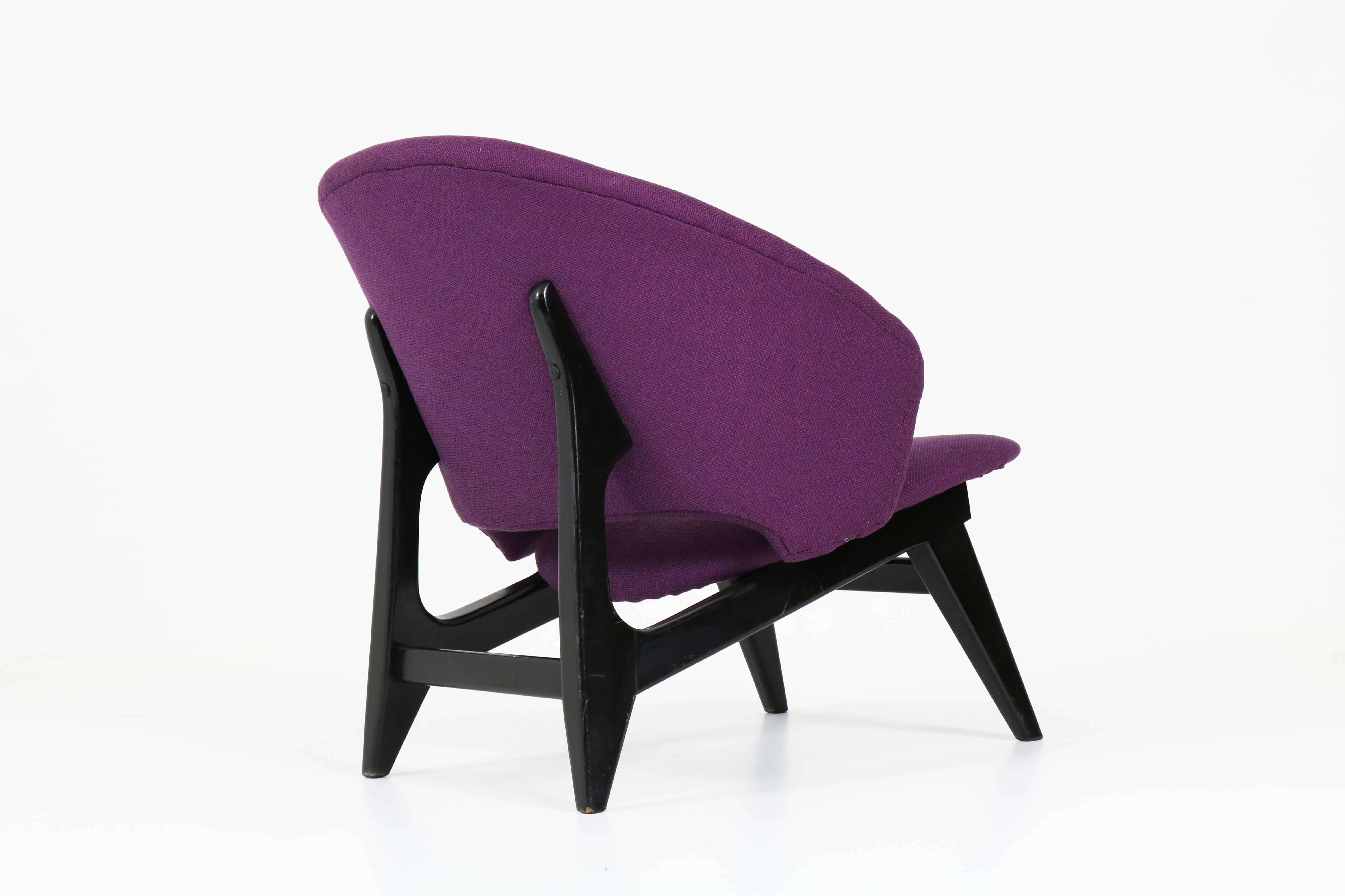 Dutch Mid-Century Modern Lounge Chair by Louis Van Teeffelen for Webe, 1960s