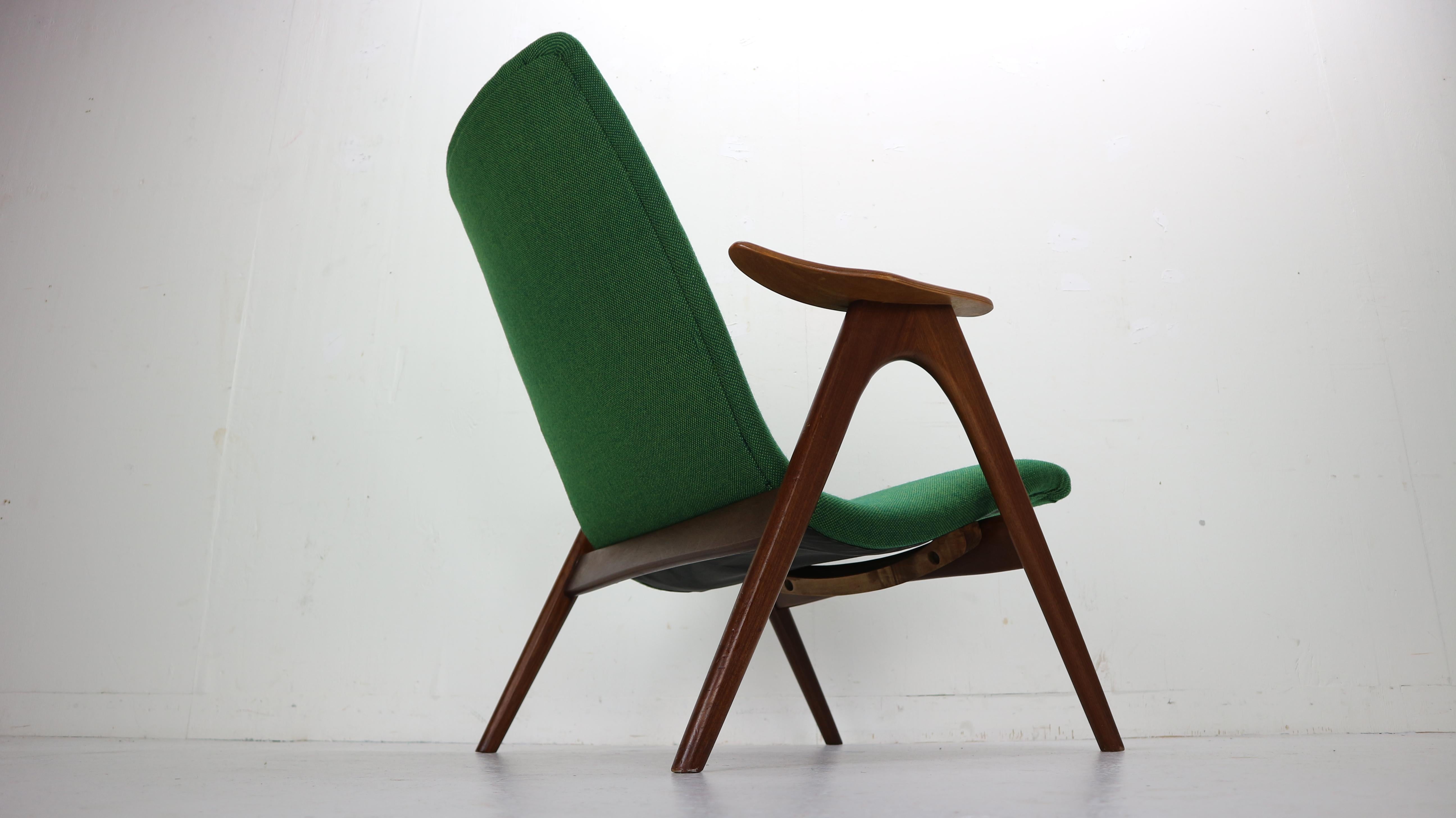 Mid-Century Modern Lounge Chair by Louis Van Teeffelen for Wébé, 1960s In Good Condition In The Hague, NL