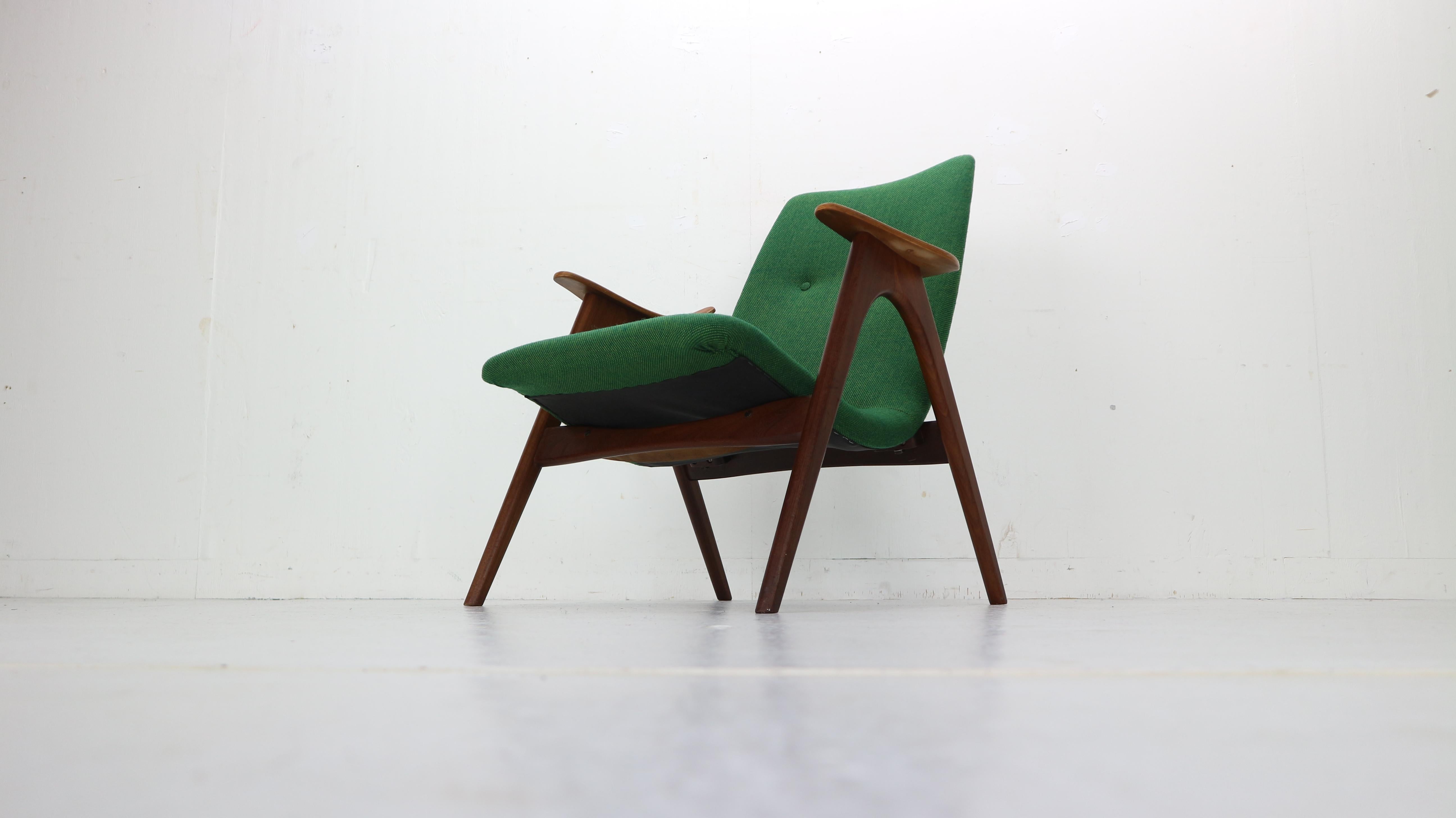 Mid-Century Modern Lounge Chair by Louis Van Teeffelen for Wébé, 1960s 1