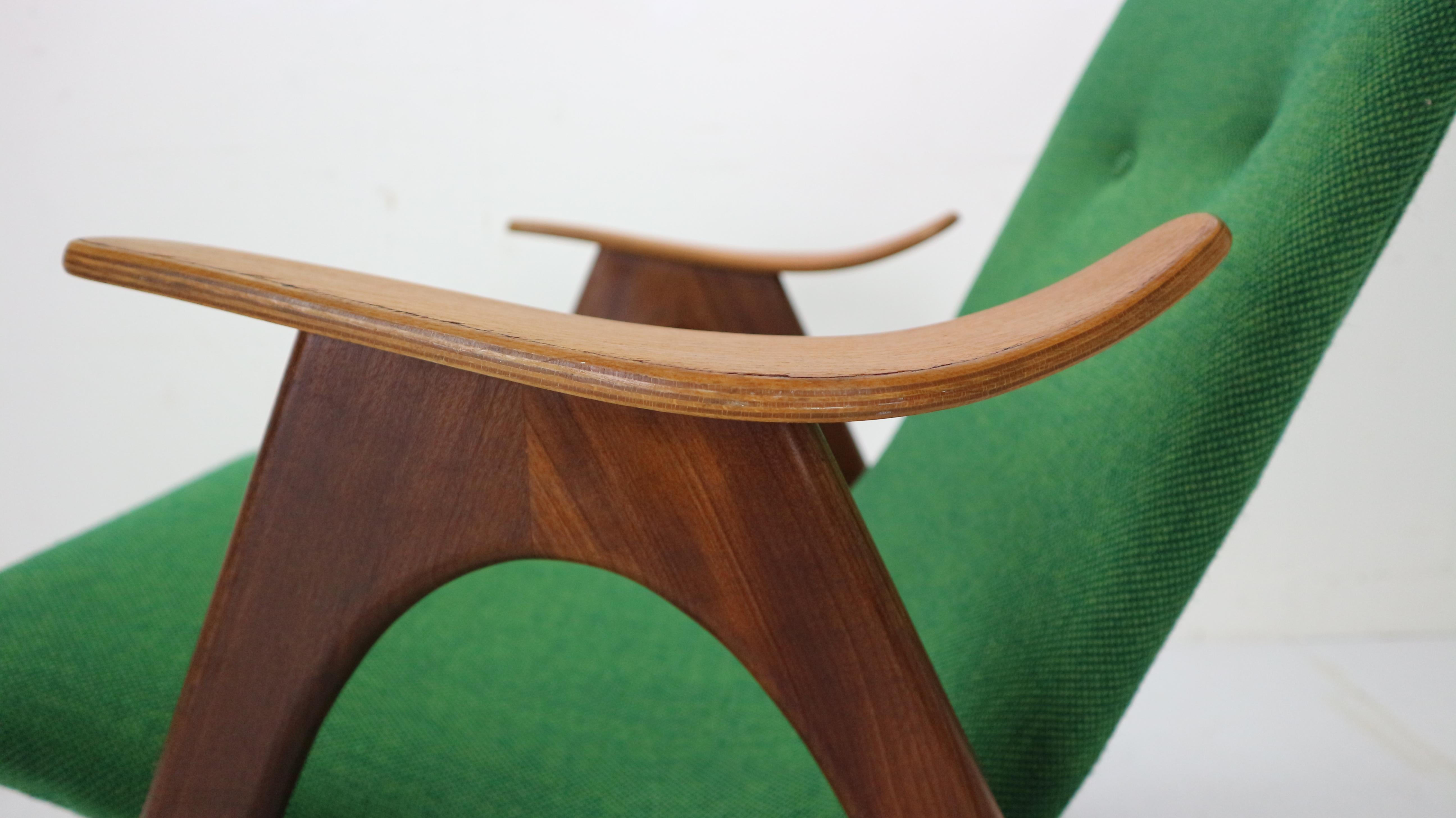 Mid-Century Modern Lounge Chair by Louis Van Teeffelen for Wébé, 1960s 3