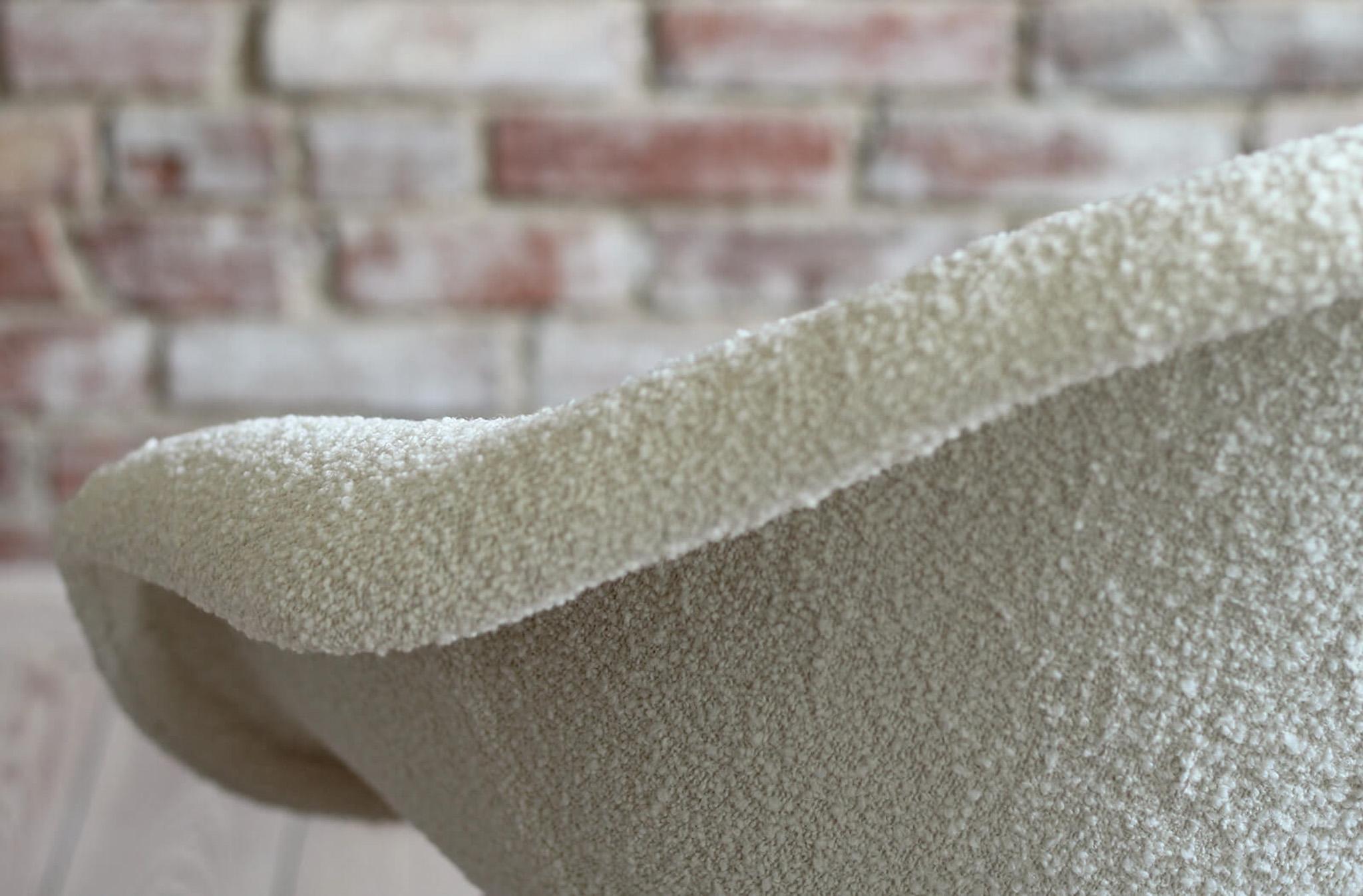 Mid Century Modern Lounge Chair by M. Navrátil, 1950s, French Boucle Fabric For Sale 4