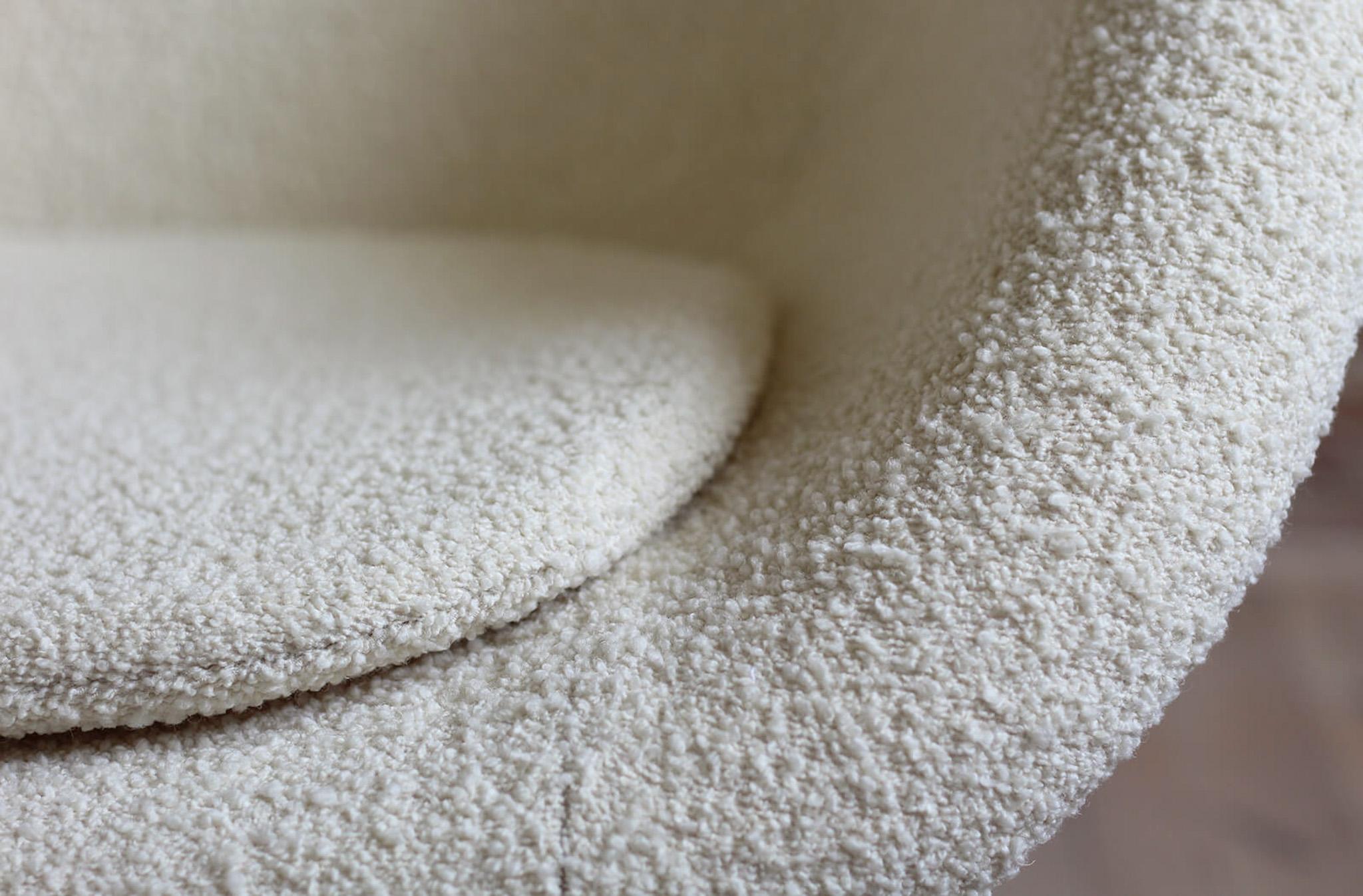 Mid Century Modern Lounge Chair by M. Navrátil, 1950s, French Boucle Fabric For Sale 7