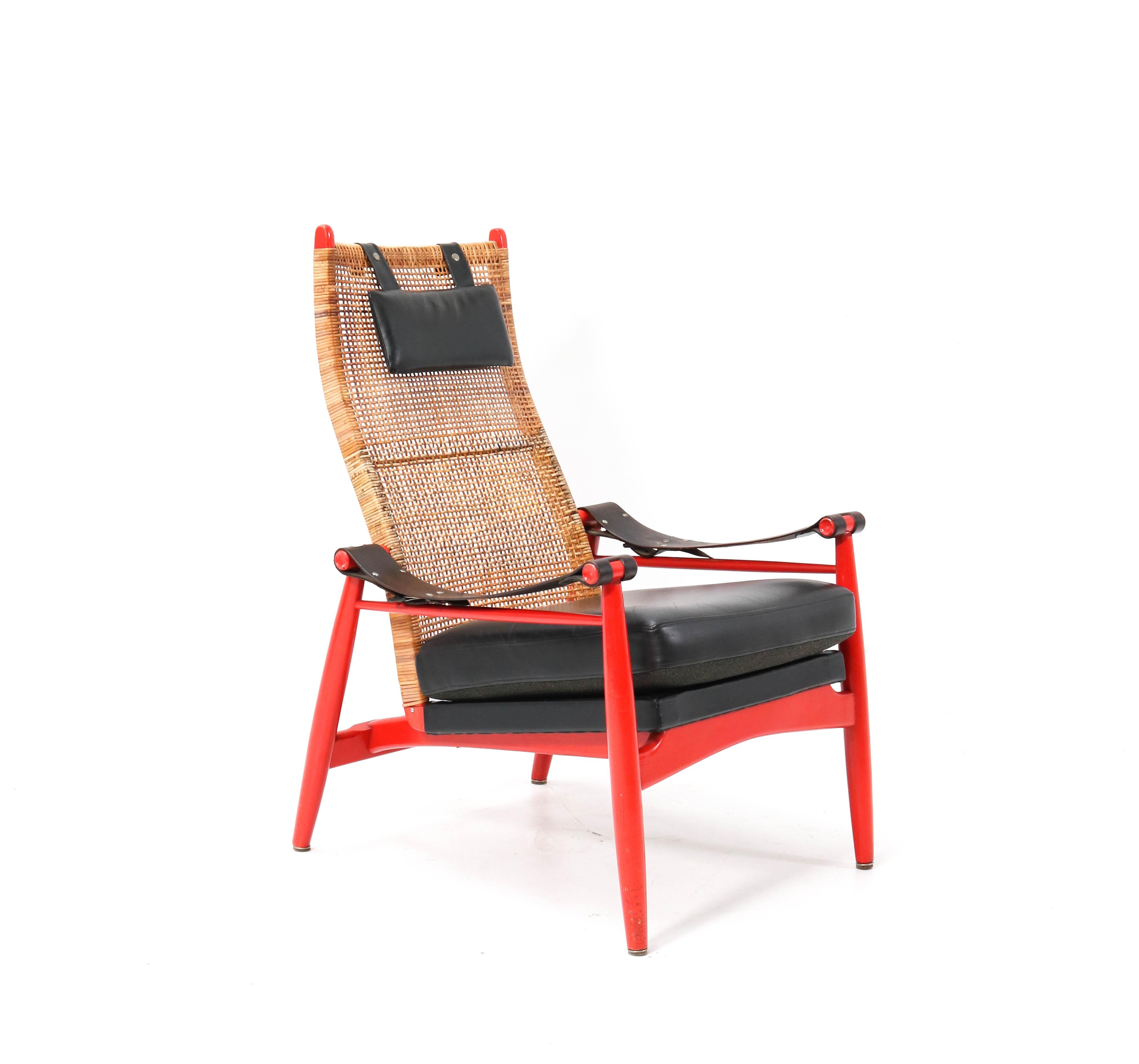 Dutch Mid-Century Modern Lounge Chair by P.J. Muntendam for Gebroeders Jonker, 1950s