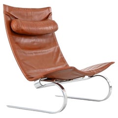 Chaise longue PK20 de style mi-siècle moderne par Poul Kjaerholm, Kold Christiansen