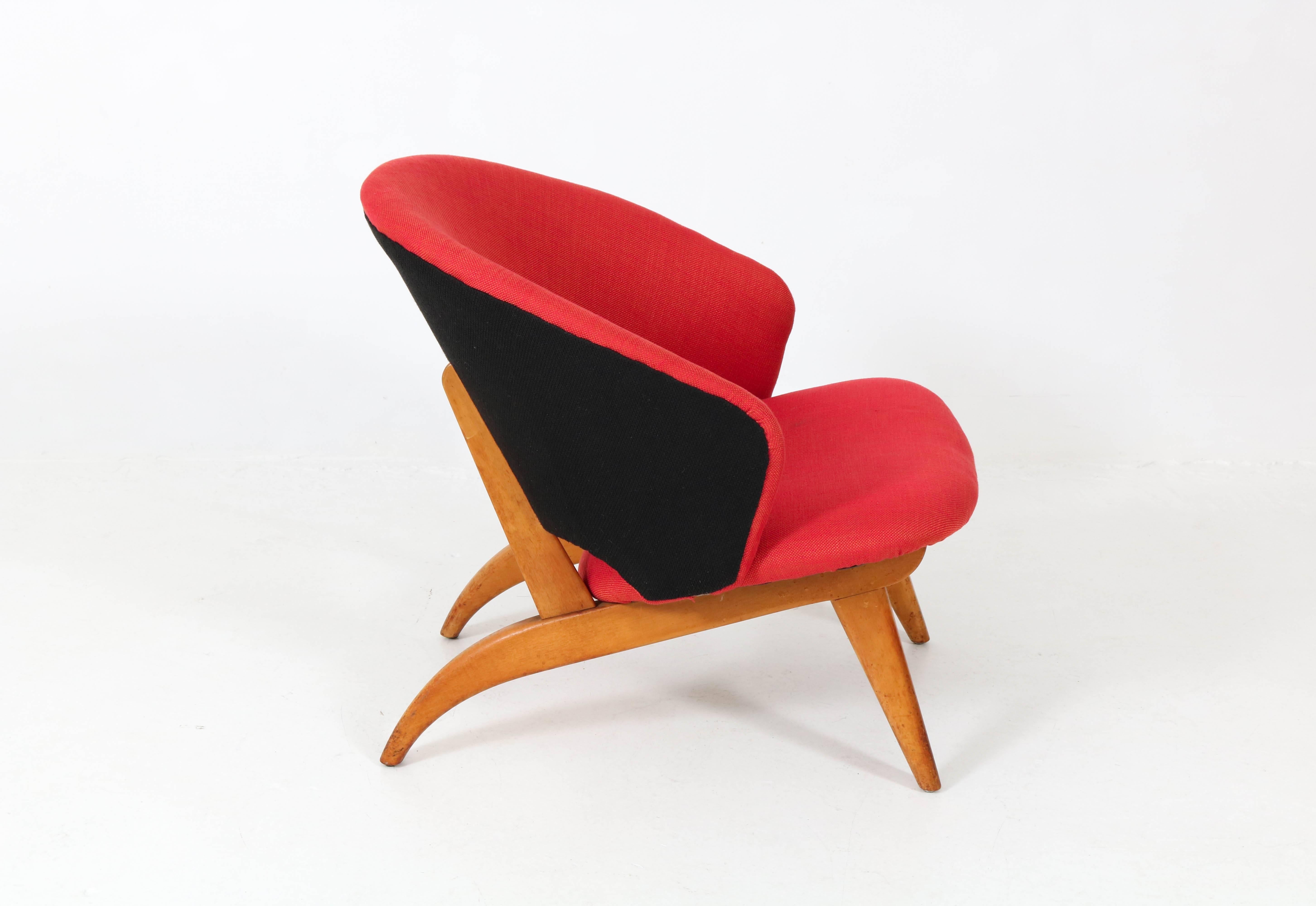 Dutch Mid-Century Modern Lounge Chair by Theo Ruth for Artifort, 1950s